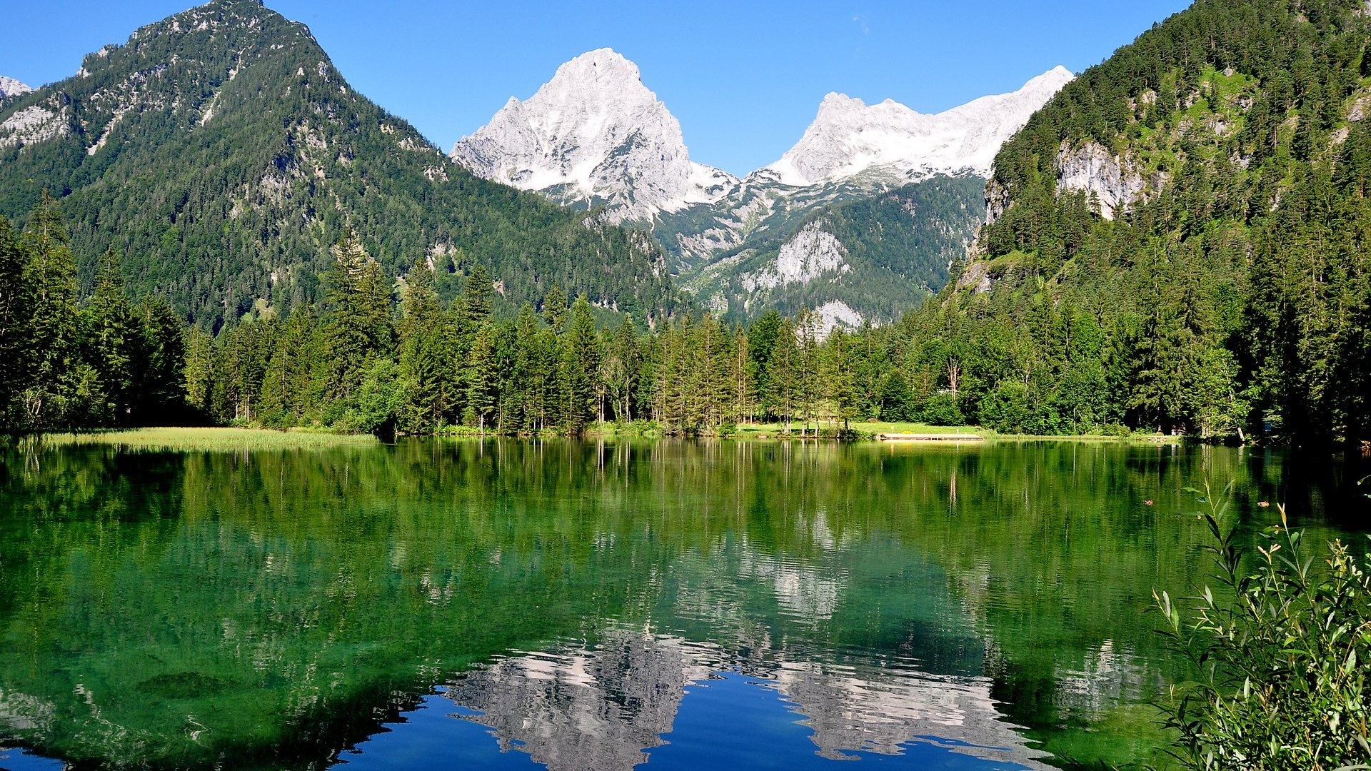 1920x1080 Berge Tag - Berge Mountains Lake Austria Hinterstoder Nature Wallpaper  Download Hd for HD 16: