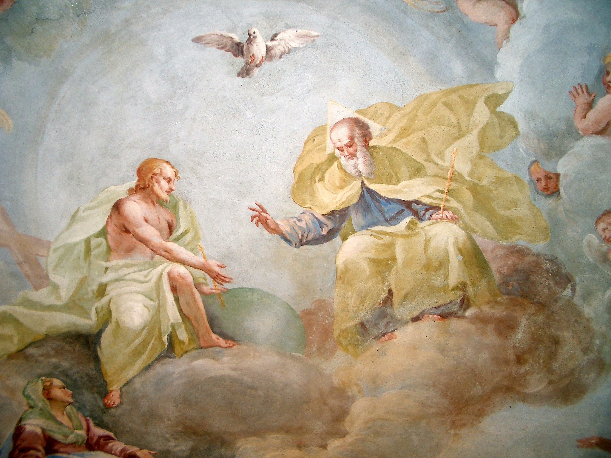 2048x1536 “The Holy Trinity' by Luca Rossetti da Orta, fresco, 1738-1739. “