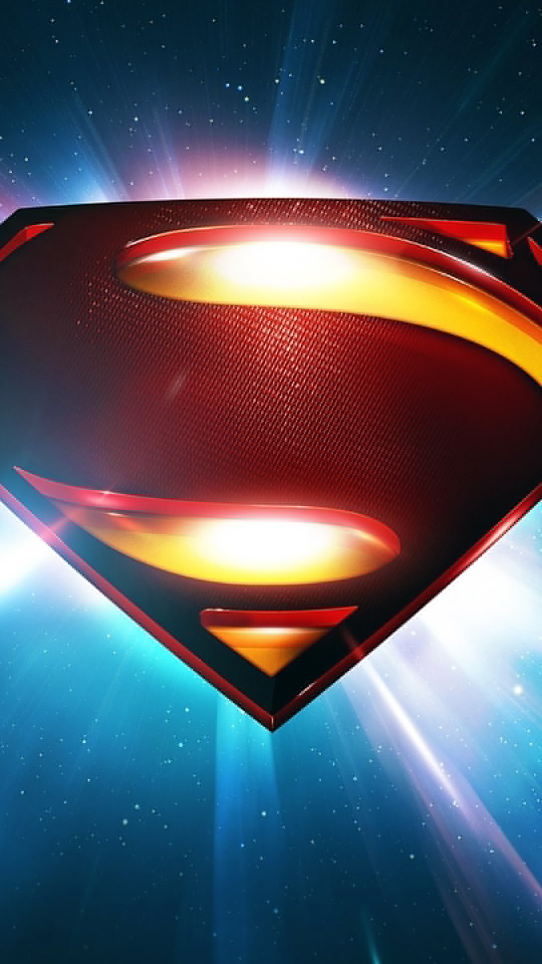 1080x1920 Superman Space Logo Man Of Steel iPhone 8 wallpaper