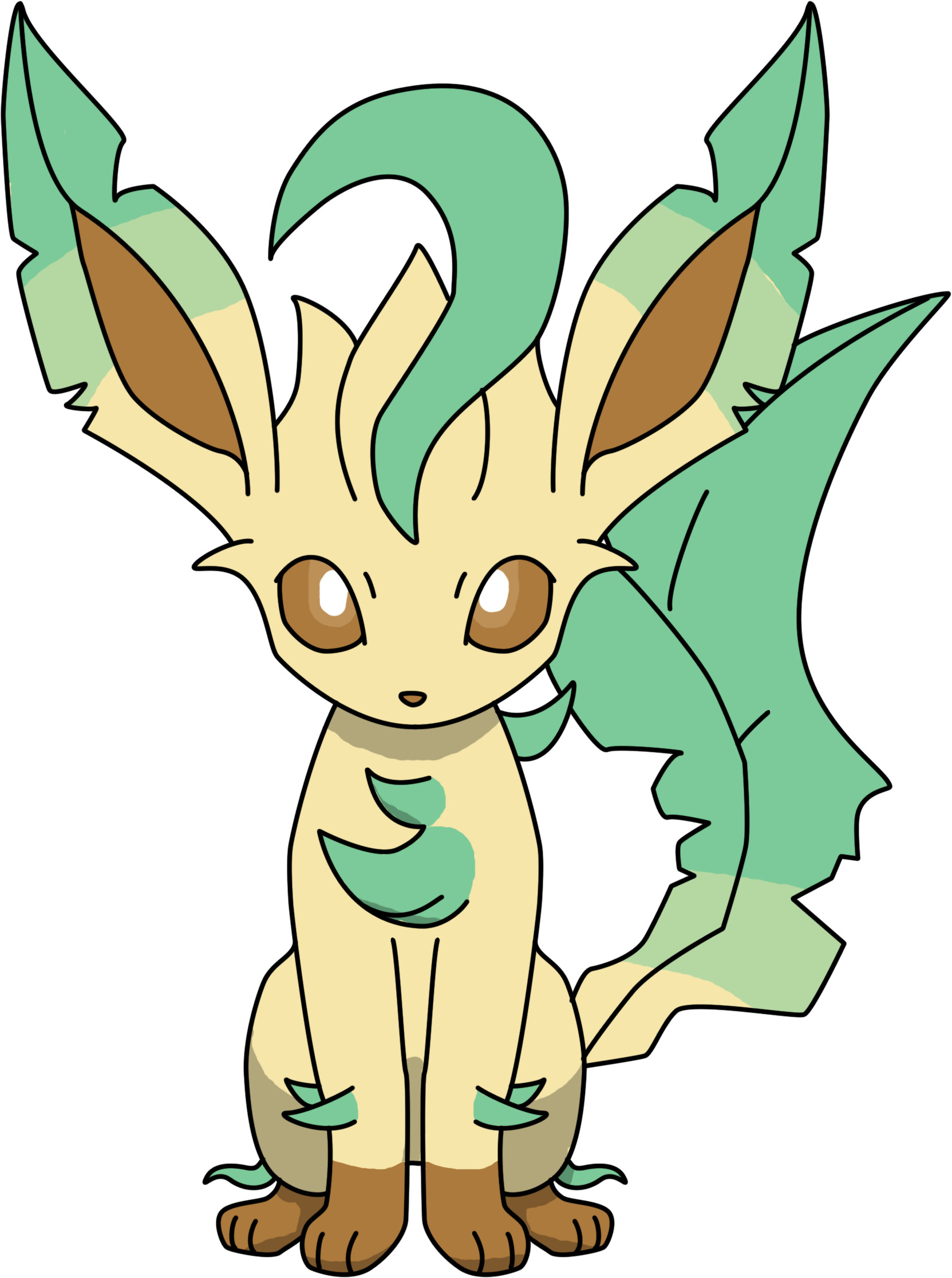 1663x2230 Leafeon Sitting PNG by ProteusIII Leafeon Sitting PNG by ProteusIII