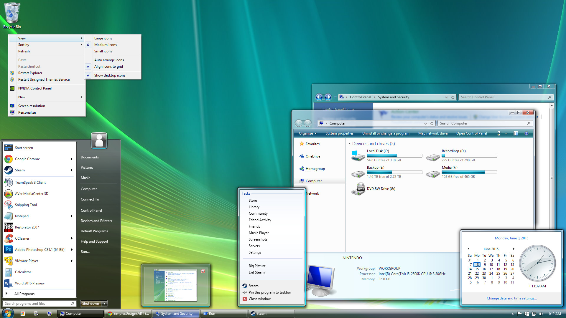 1920x1080 Windows Vista by SimplexDesignsART Windows Vista by SimplexDesignsART