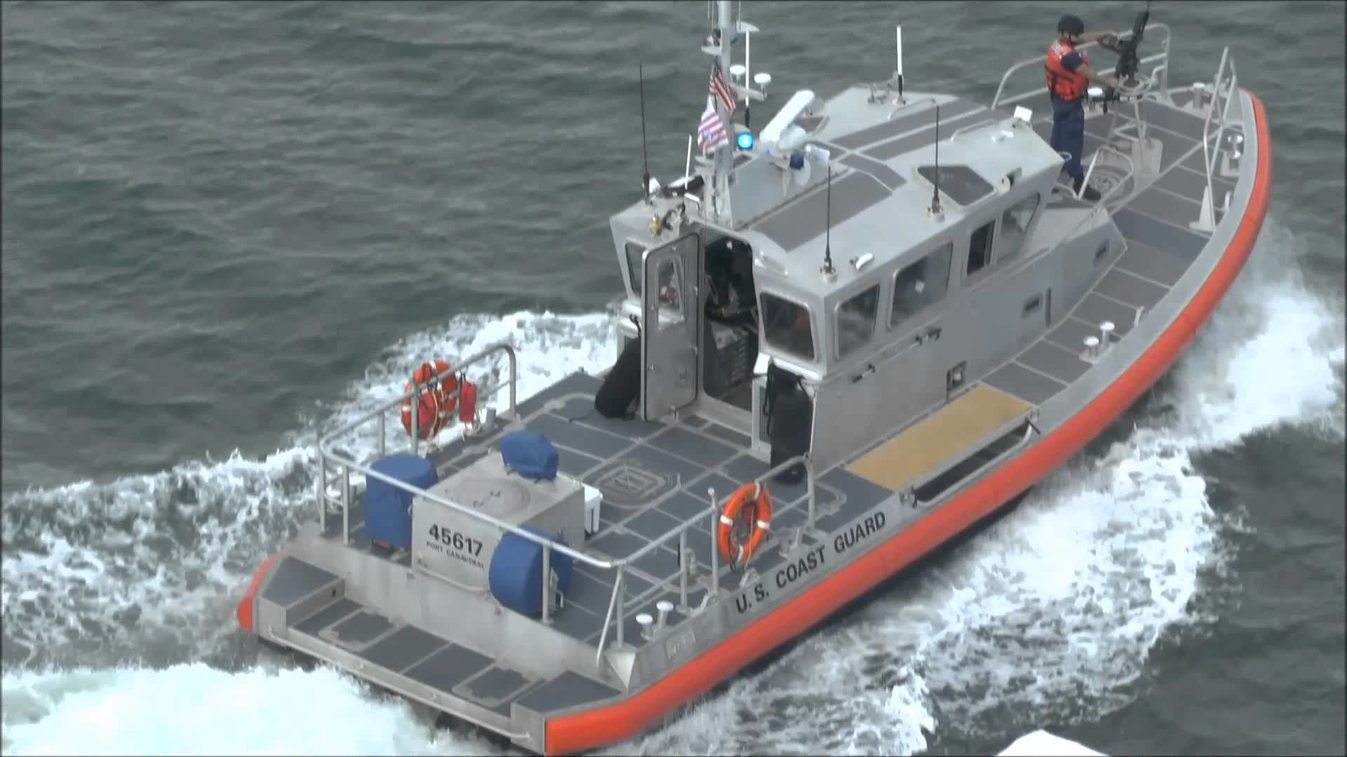 1920x1080 US Coast Guard patrol boat in action