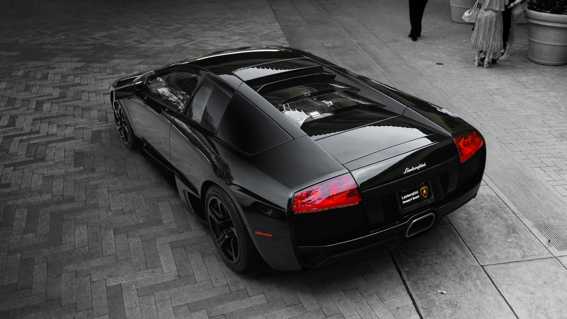 1920x1080 Black Lamborghini Murcielago LP640