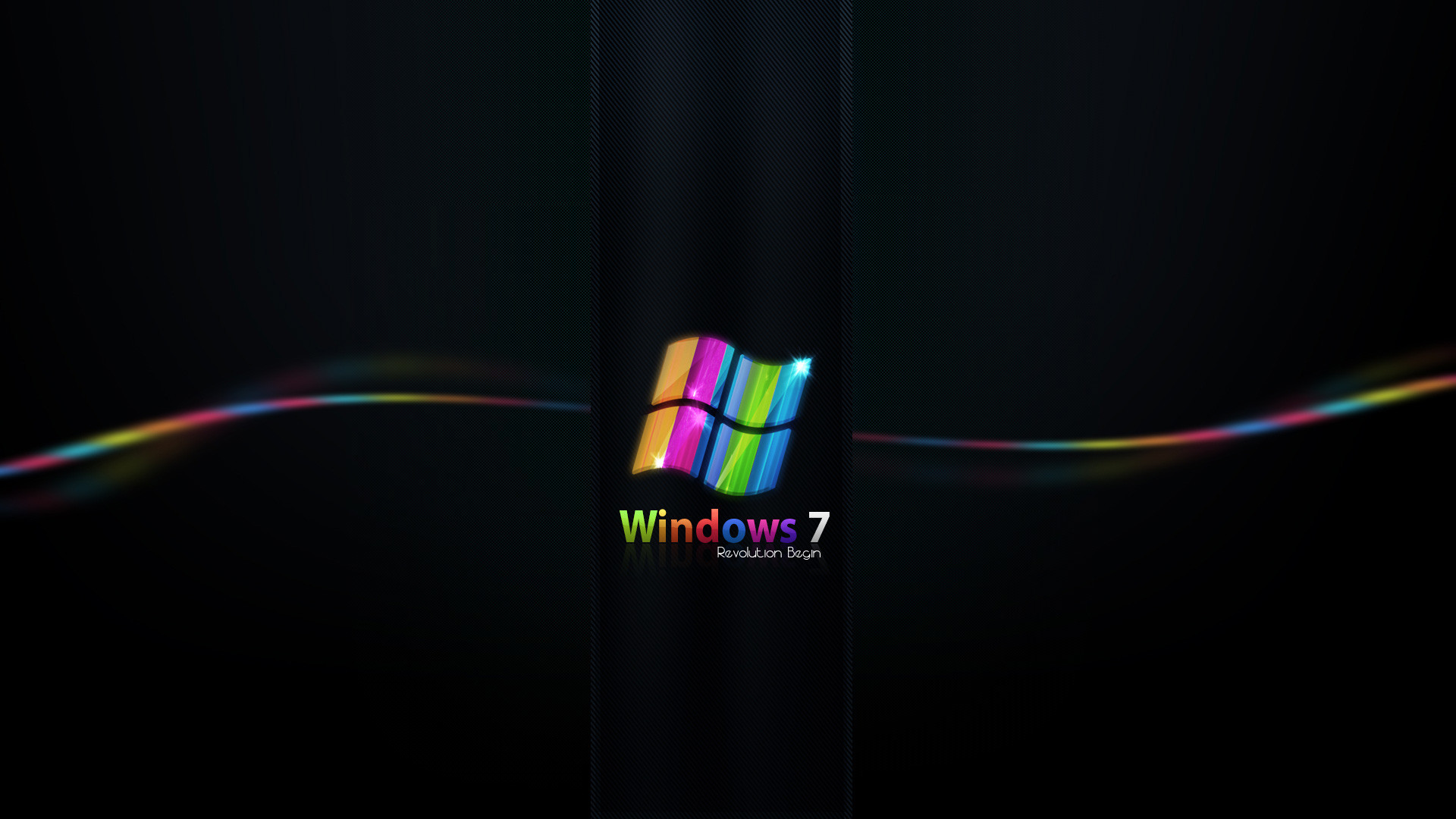 1920x1080 Rainbow Colored Windows 7