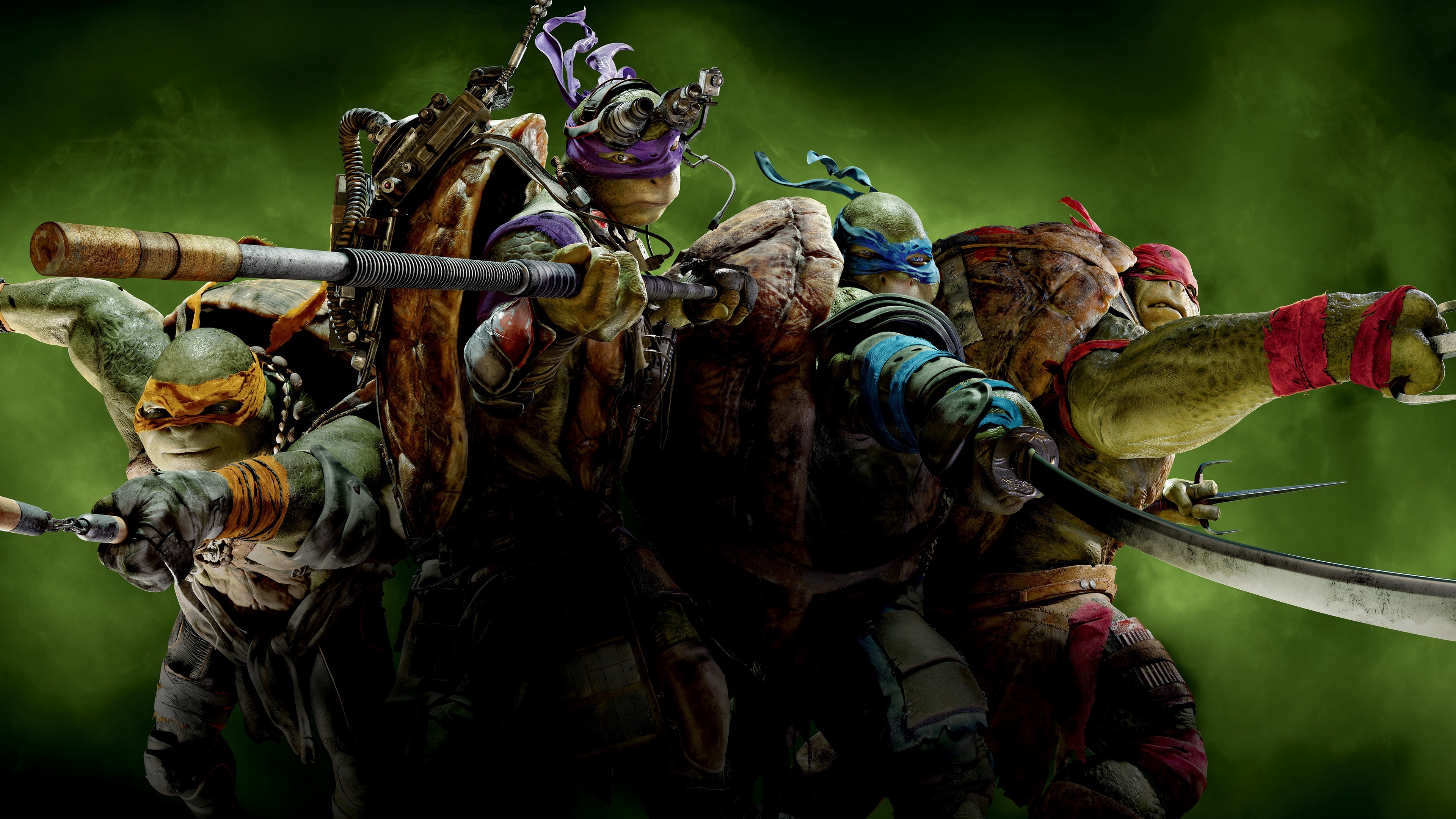 3840x2160  Wallpaper teenage mutant ninja turtles, raphael, michelangelo,  leonardo, donatello