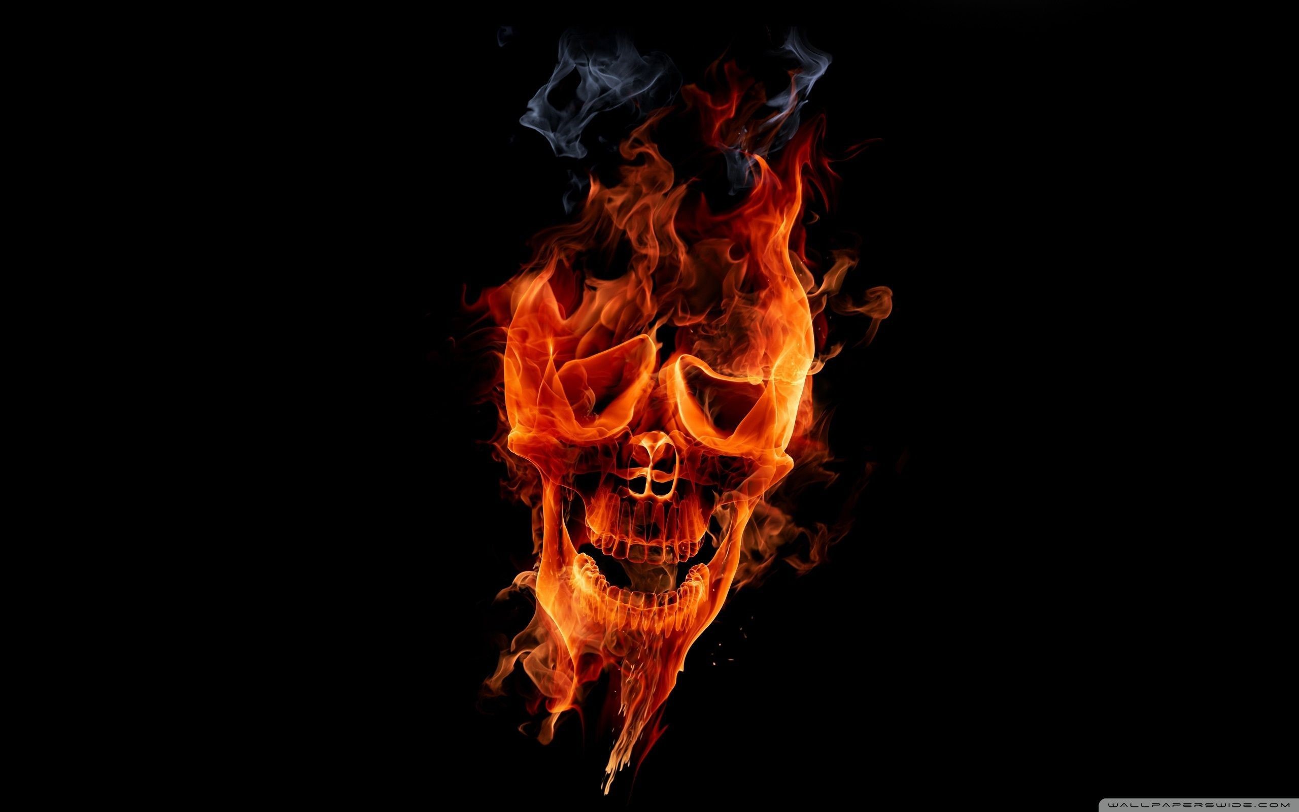 2560x1600 Fire Skull Wallpaper Full HD [] - Free wallpaper full hd .