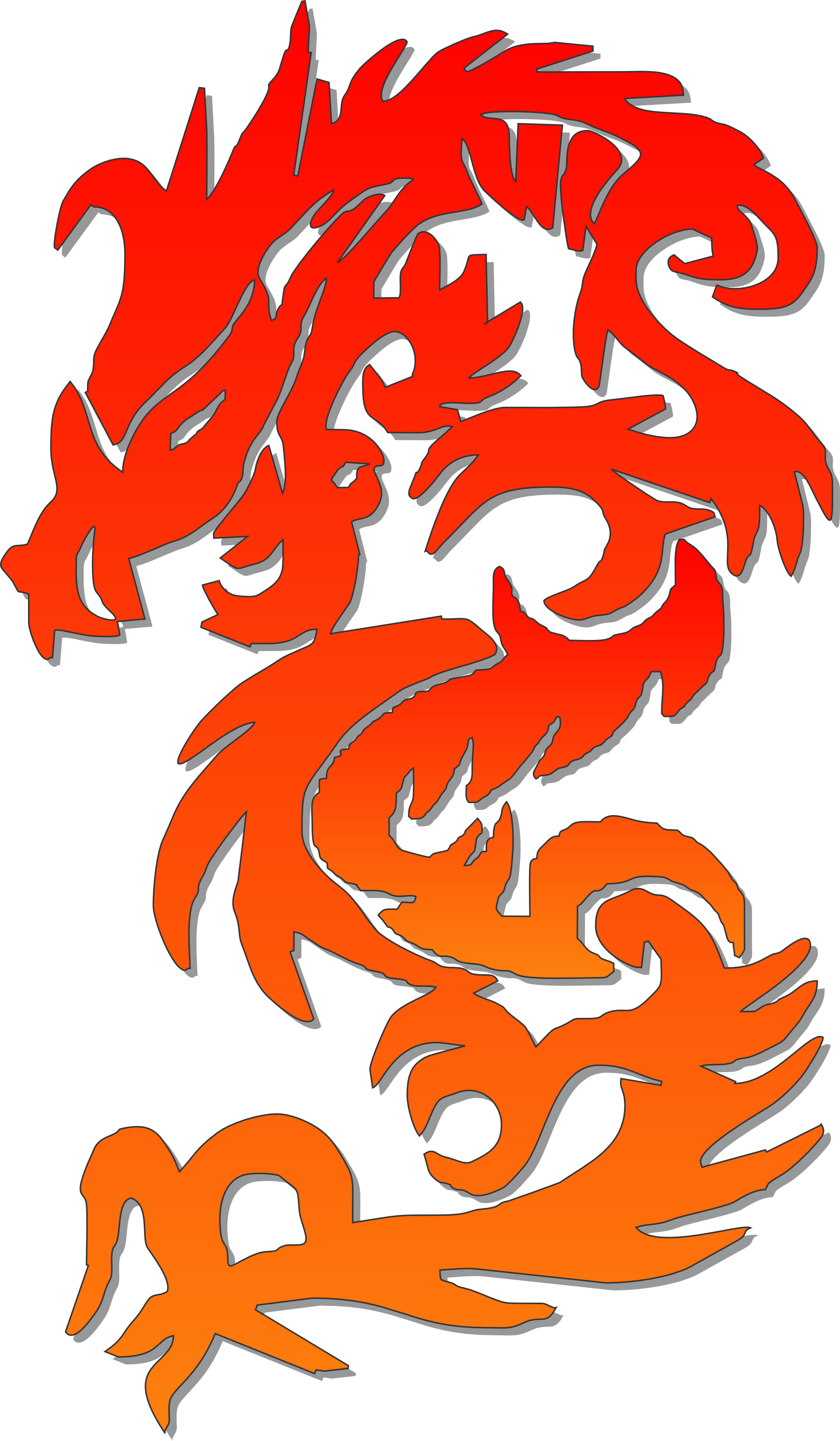 1979x3391 Chinese Dragon Clipart chinese theme