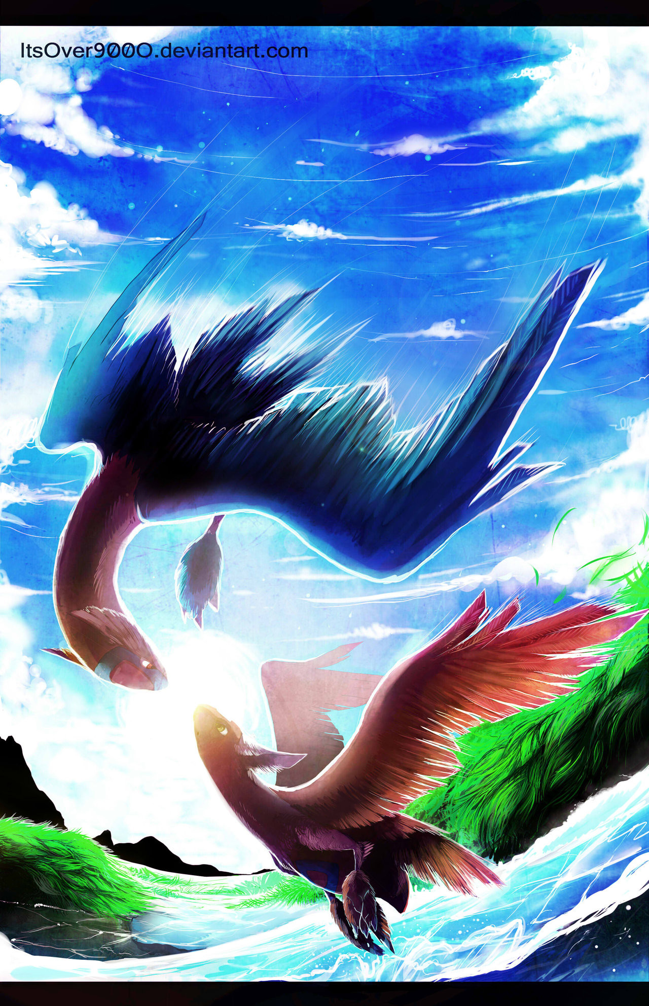 1280x1985 ... Latios and Latias by Ink-Leviathan