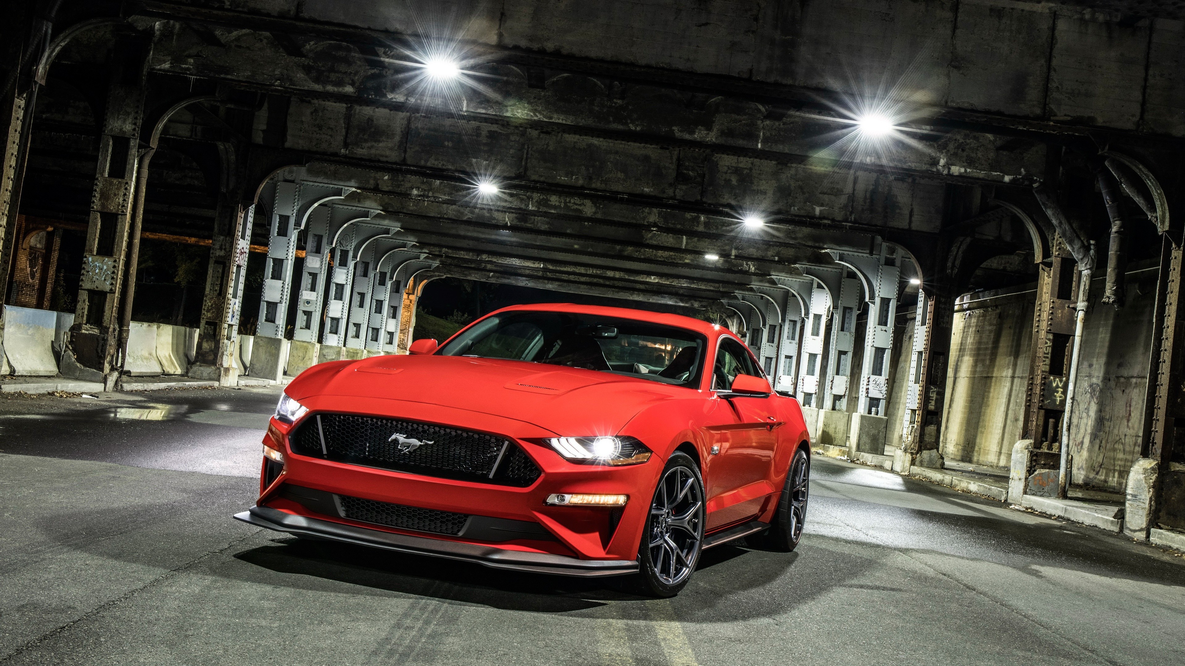 3840x2160  Fahrzeuge - Ford Mustang GT Muscle Car Red Car Autos Fahrzeug  Ford Mustang Ford Wallpaper