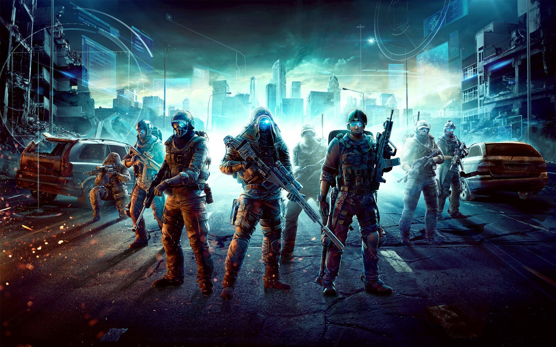 1920x1200 Ghost Recon City Soldiers Game