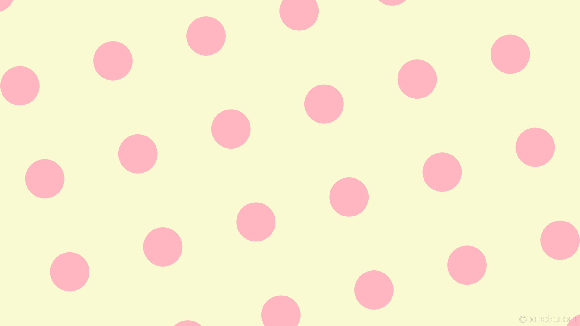 1920x1080 wallpaper dots polka yellow pink spots light goldenrod yellow light pink  #fafad2 #ffb6c1 15