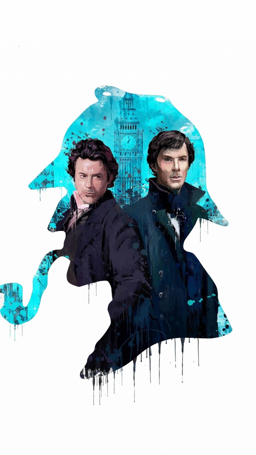 1080x1920 Sherlocks Holmes, Benedict Cumberbatch, Robert Downey Jr., poster,   wallpaper