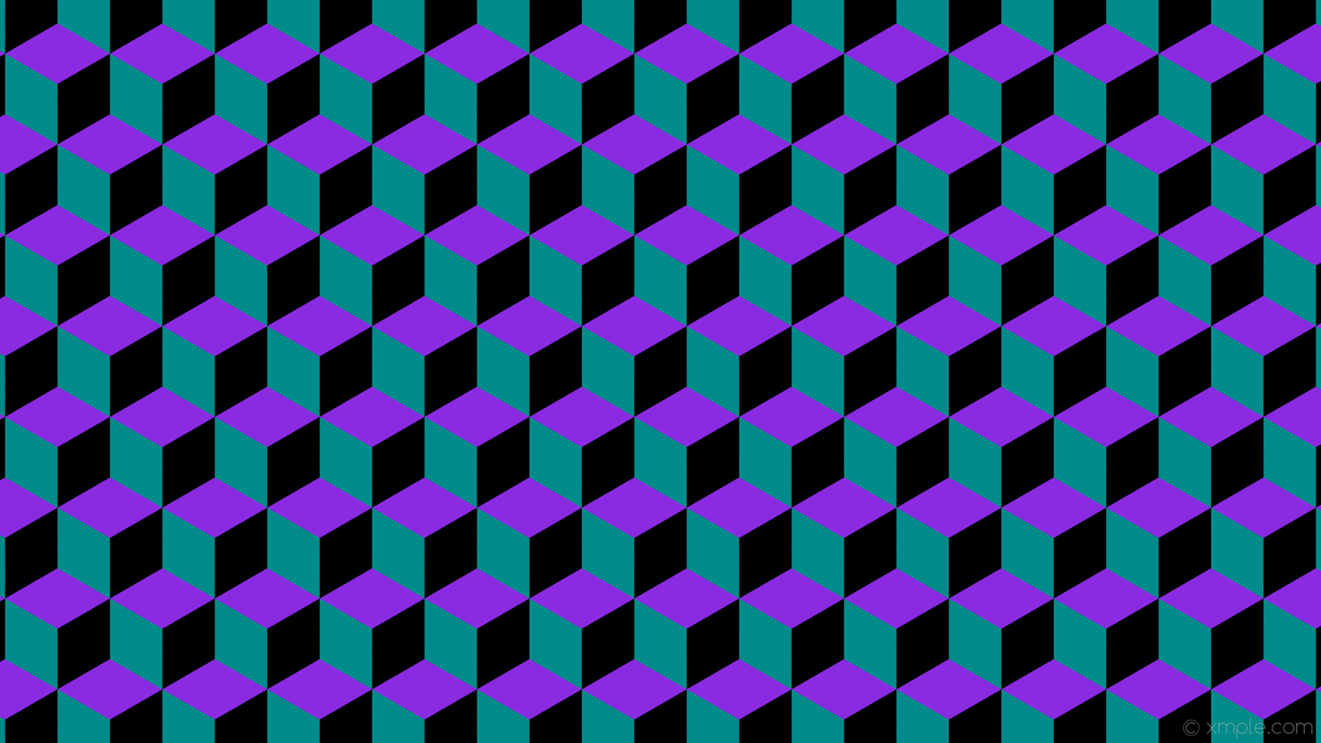 1920x1080 wallpaper green purple 3d cubes black blue violet dark cyan #000000 #8a2be2  #008b8b