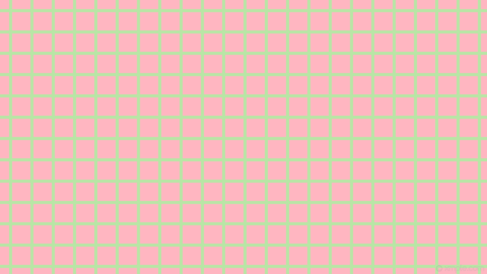 1920x1080 wallpaper pink graph paper green grid light pink pale green #ffb6c1 #98fb98  0Â°