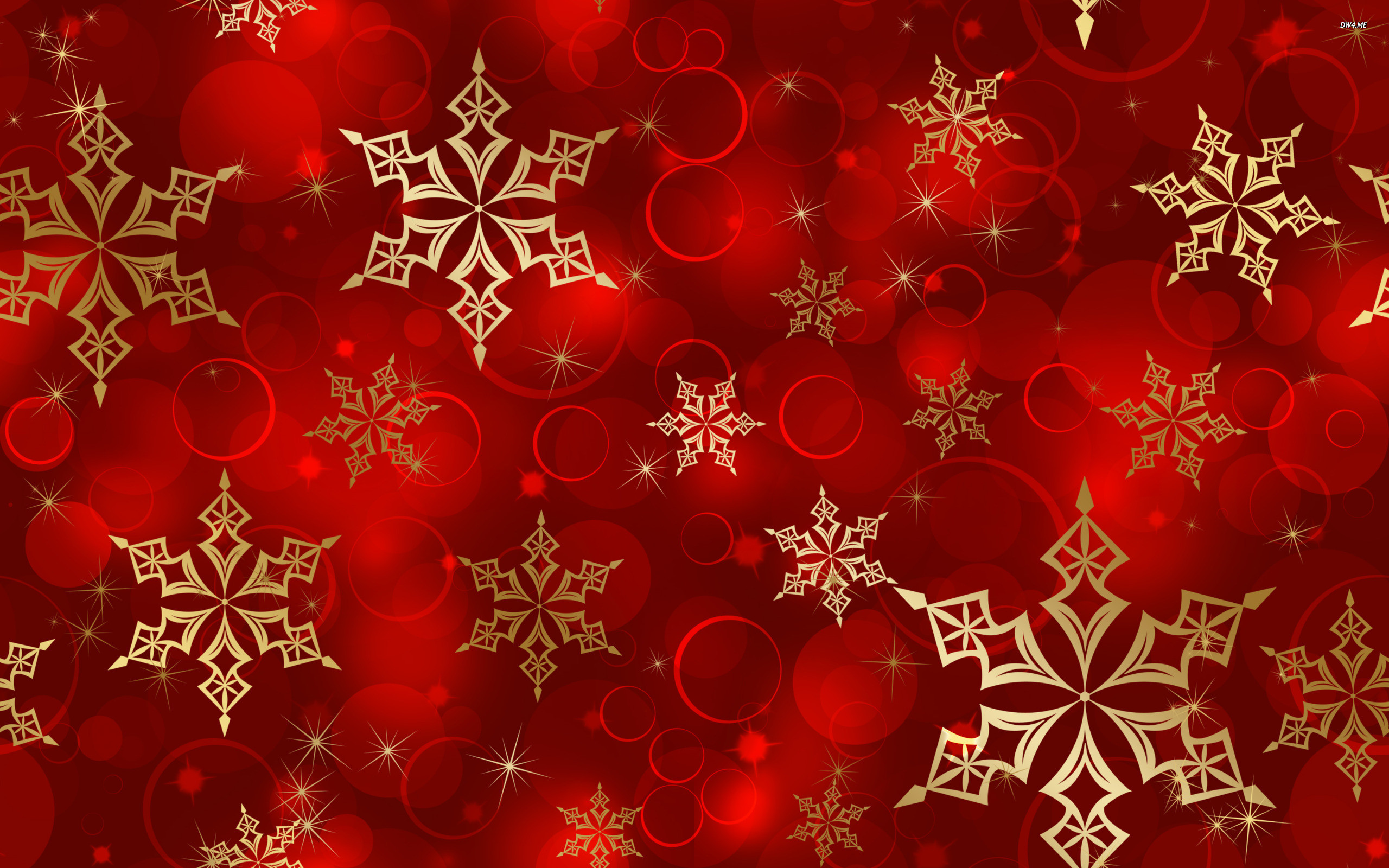 2560x1600 Red Christmas Snowflake Backgrounds (15)