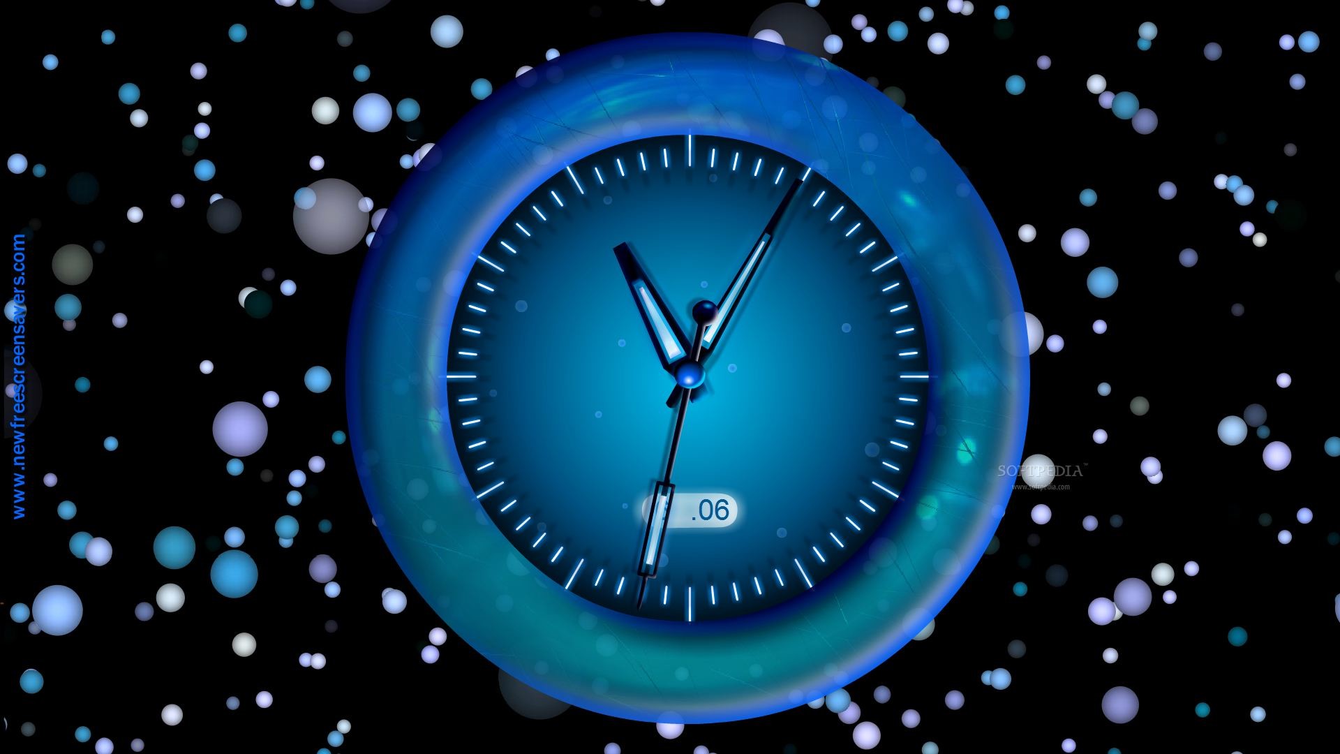 1920x1080 Download Free Radiating Clock screensaver, Radiating Clock