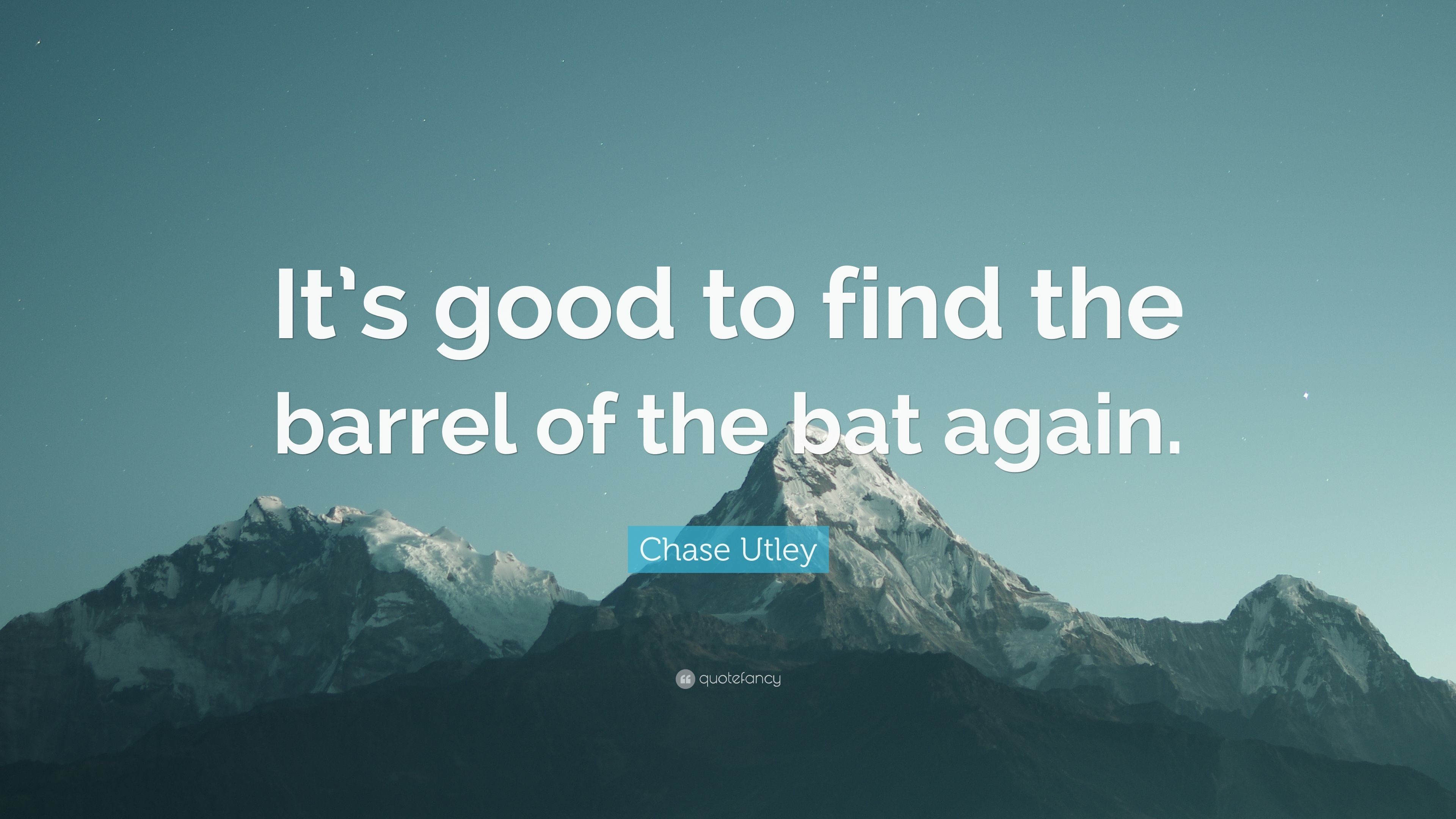 3840x2160 Chase Utley Quote: “It's good to find the barrel of the bat again.