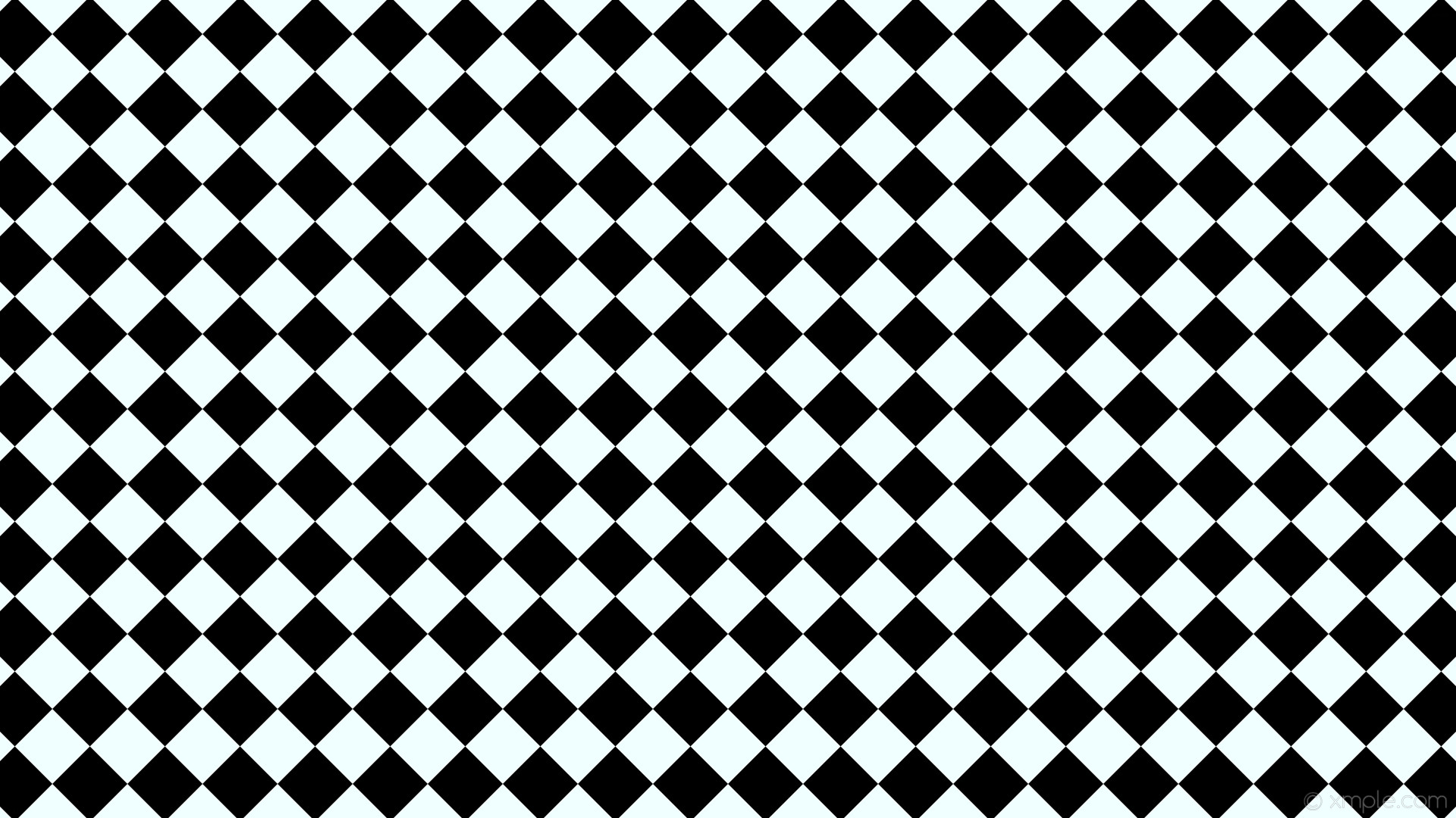 1920x1080 wallpaper black white checkered squares azure #000000 #f0ffff diagonal 45Â°  70px