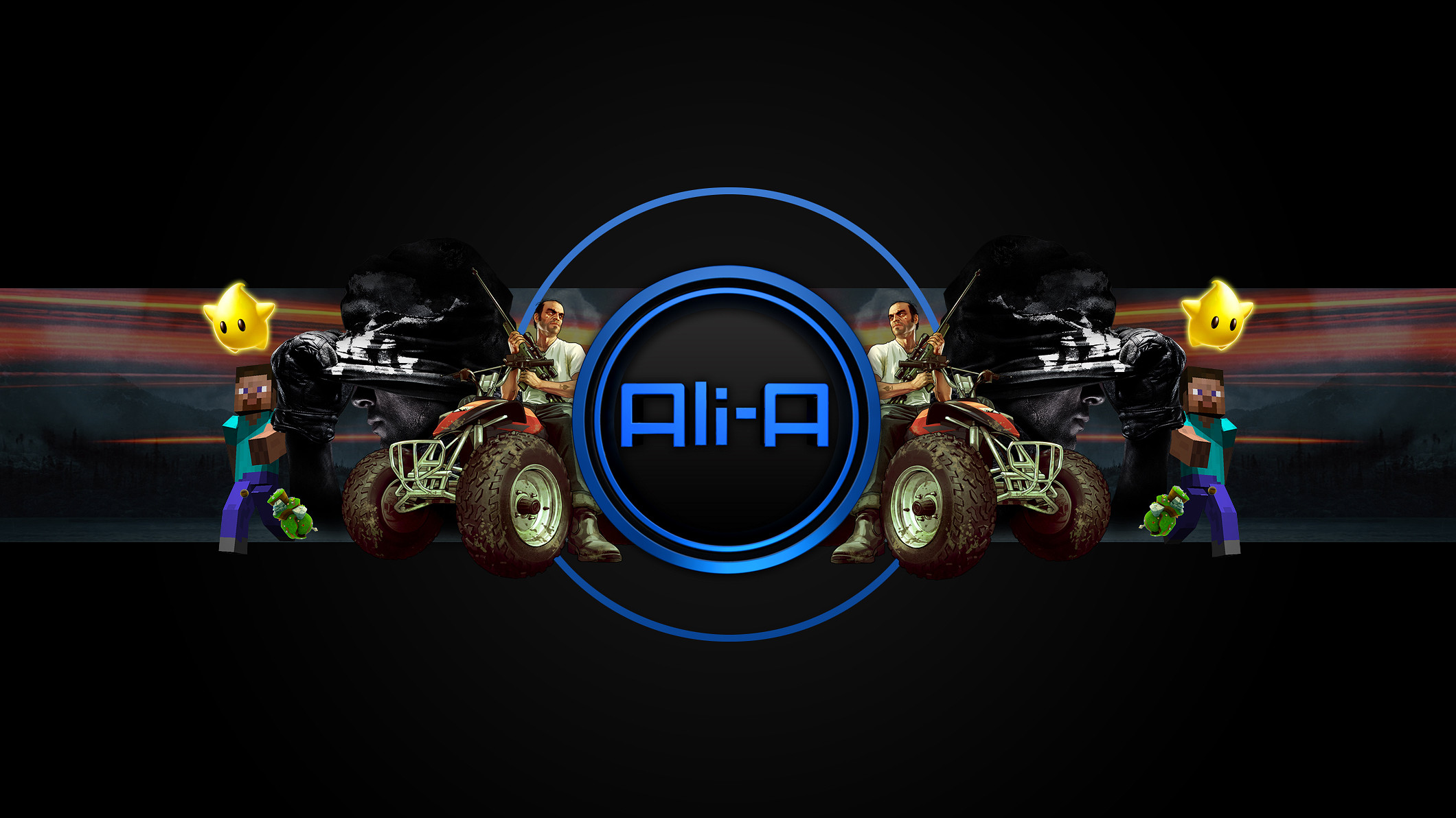 2120x1192 ... Ali-A New Gaming Channel Background Submission by skinstyles