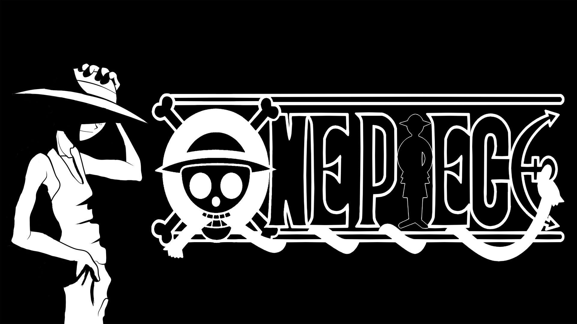 1920x1080 One Piece Black And White Anime Wallpaper For Desktop Wallpaper Res: Added  on April 09 Tagged : Wallpaper And White Piece at MoshLab Wallpaper