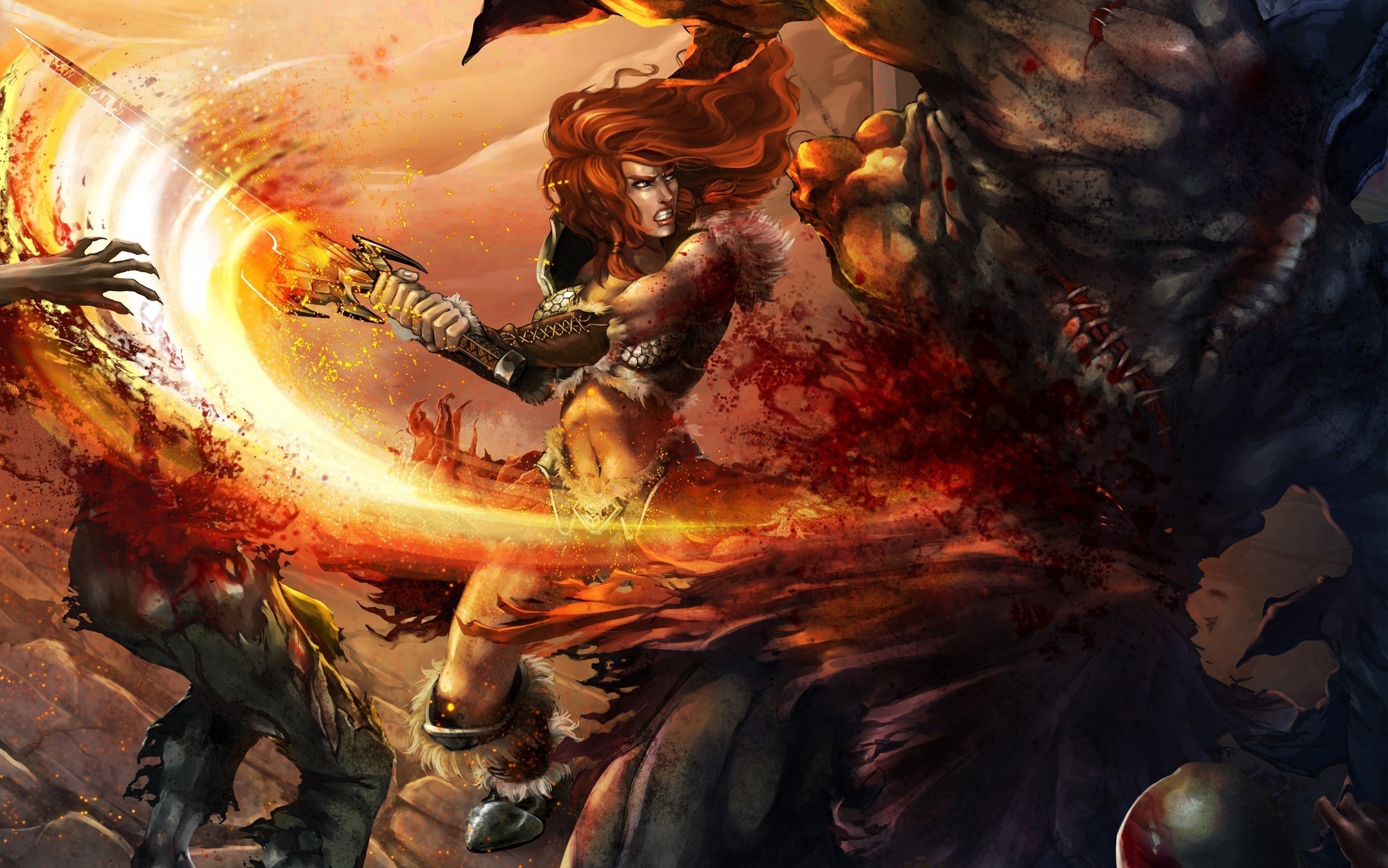 2560x1600 Video Game - Diablo III Barbarian (Diablo III) Wallpaper