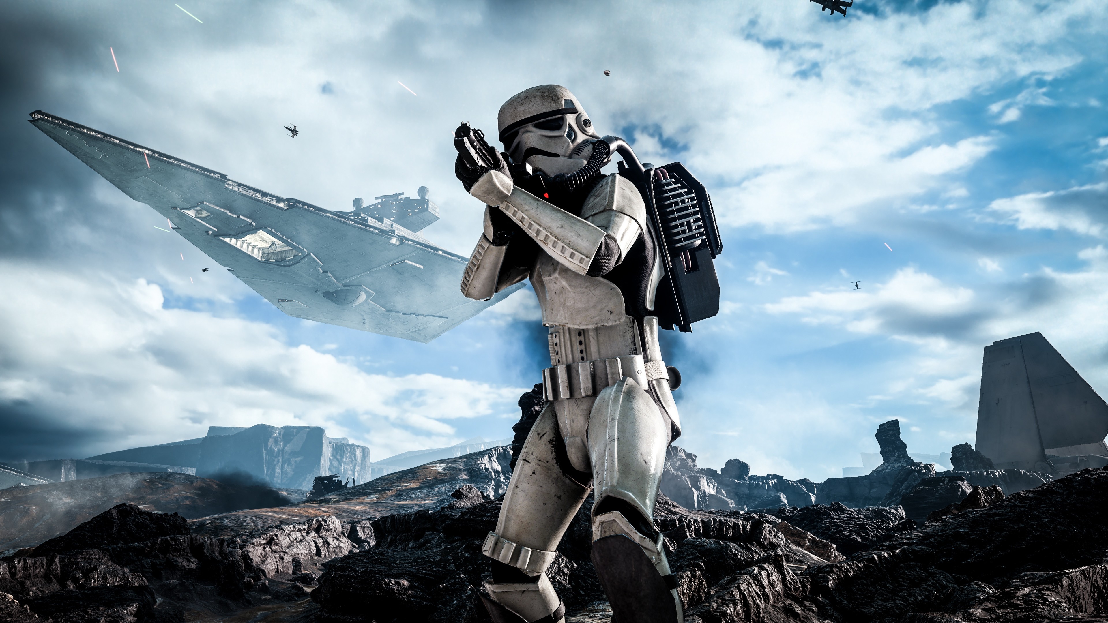 3840x2160 Preview wallpaper star wars, battlefront, electronic arts 