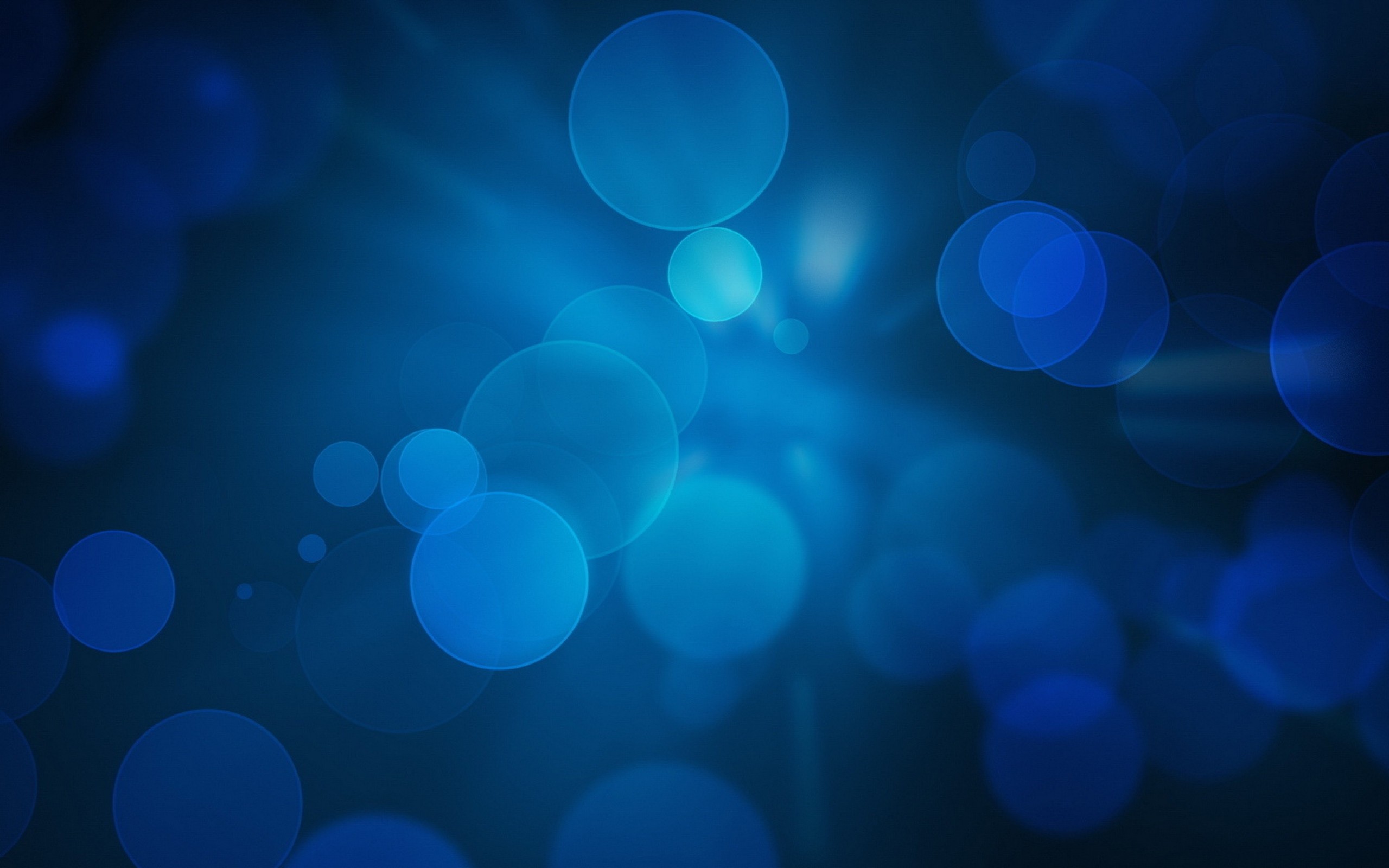 2560x1600  Wallpaper background, drops, light, circles, blue