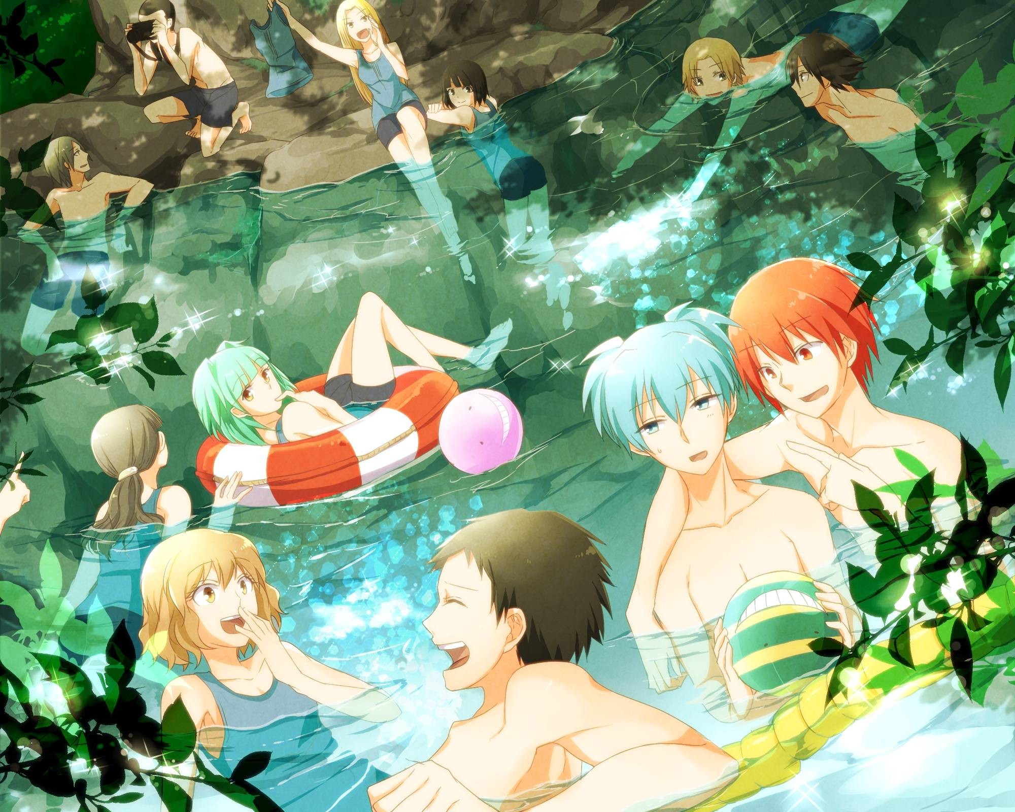 2000x1600 Assassination Classroom - Bathing - Anime & Manga Wallpaper