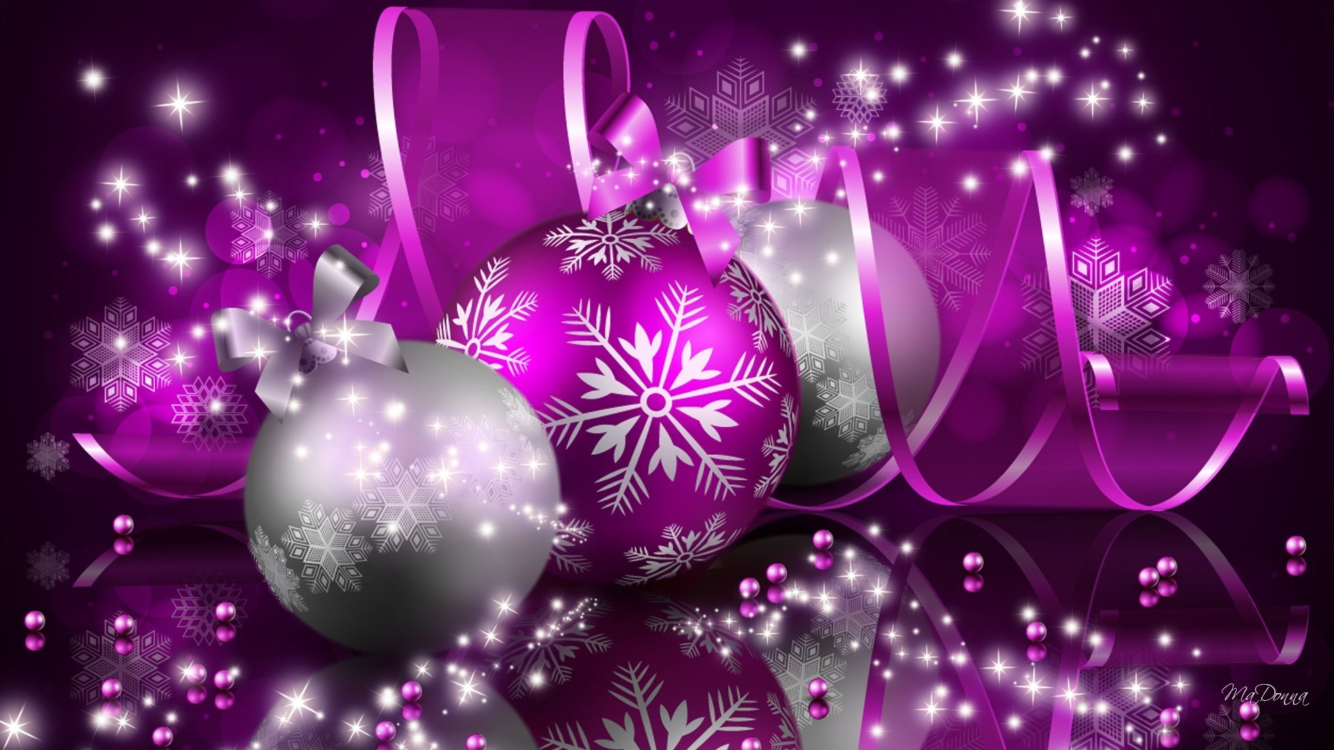 1920x1080 Pink Christmas Ornaments Wallpaper Pink Christmas Backgrounds - Wallpaper  Cave ...