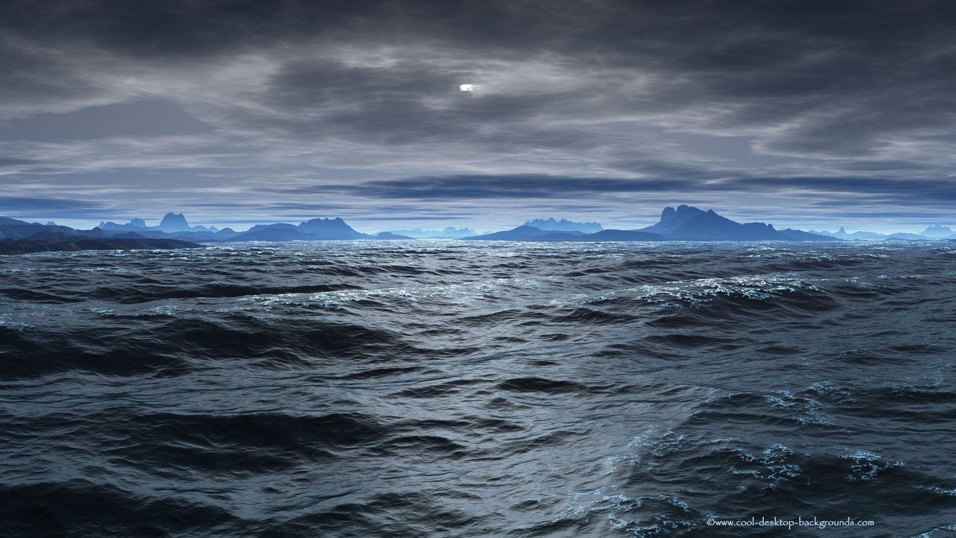 1920x1080 Stormy Ocean Wallpaper - Ocean Desktop Background -  pixels