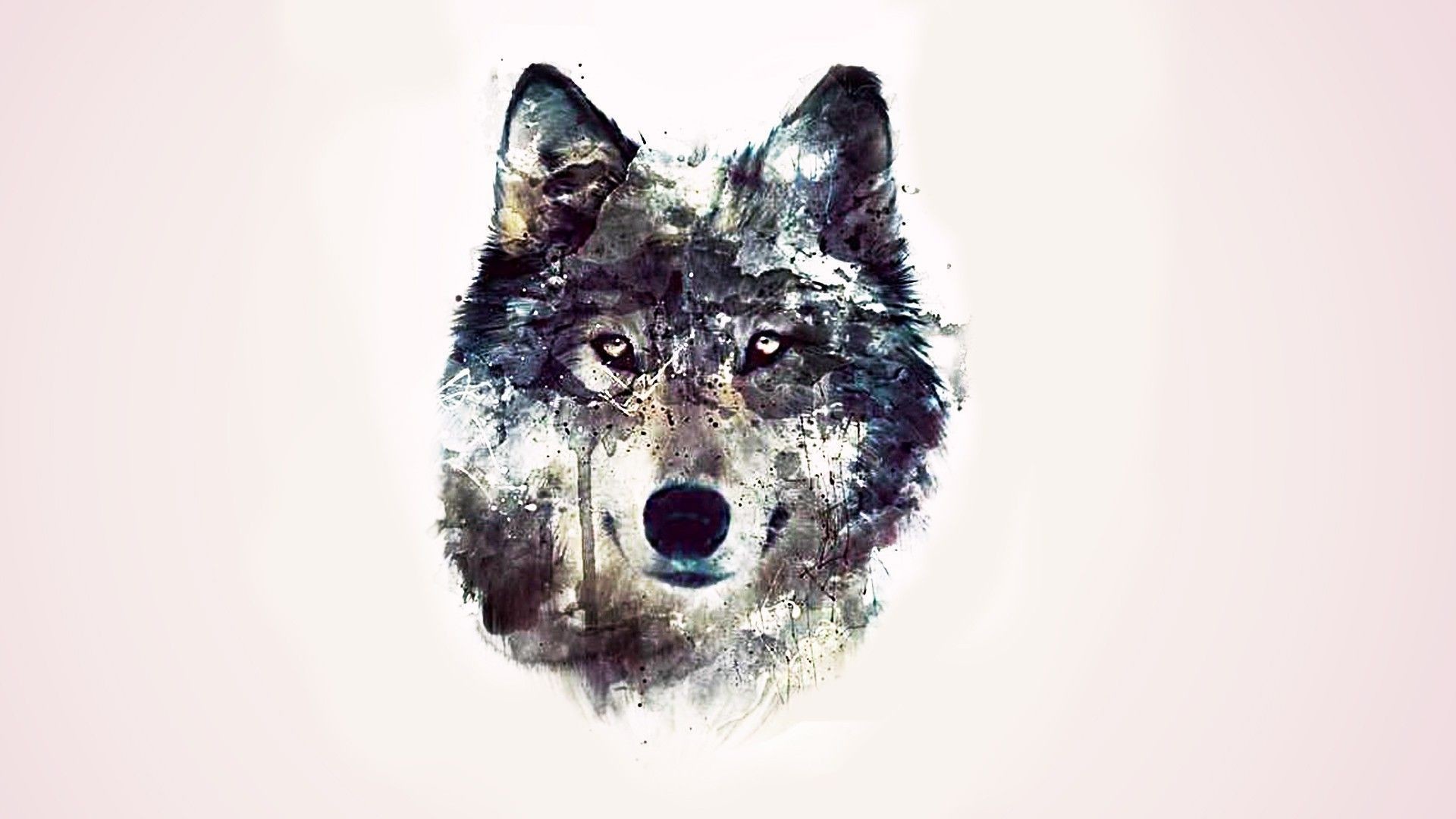 1920x1080 pin Drawn wallpaper wolf #1