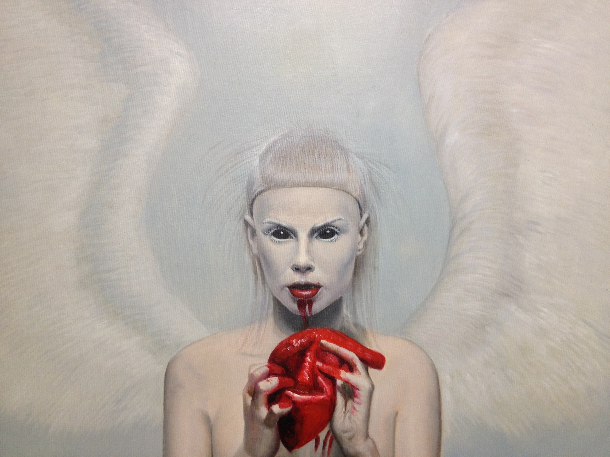 2048x1536 My oil painting of Yolandi Visser of Die Antwoord. (should I x/post to  r/wtf? Haha) critiques welcome.