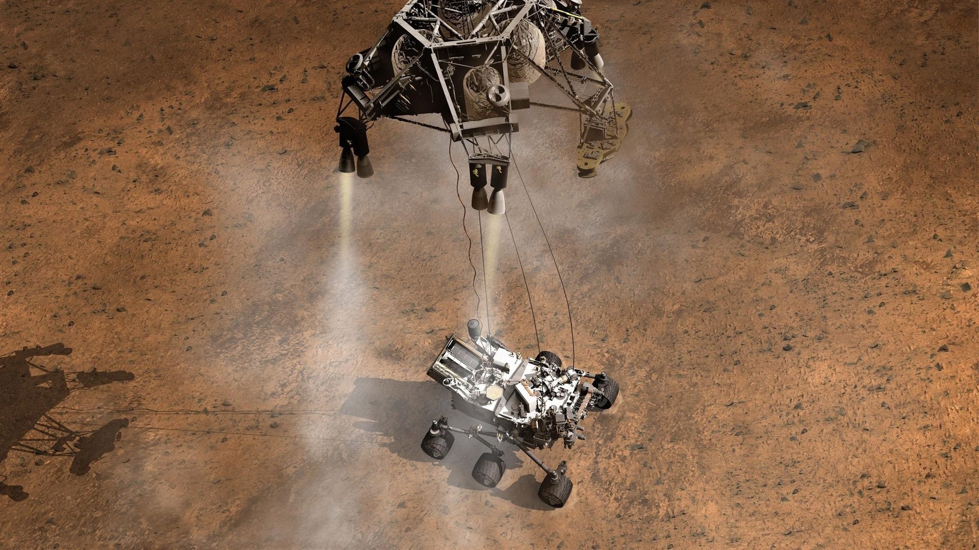 1920x1080 Curiosity Rover's Mars Landing