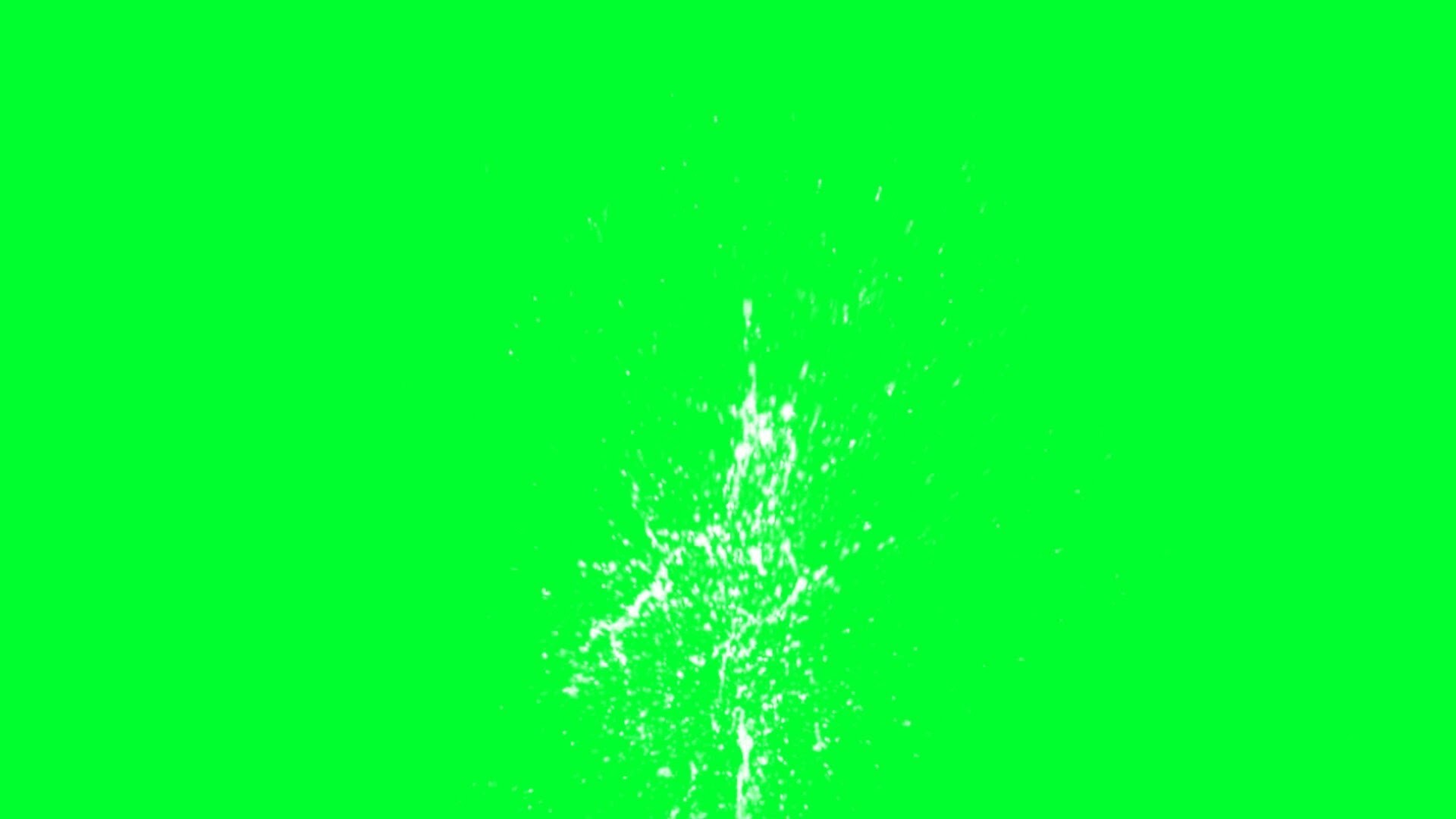 Green screen water squirt