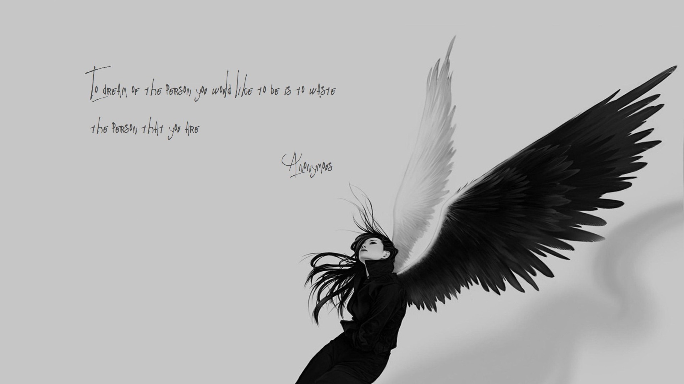 2400x1350 wallpaper.wiki-Anonymous-angels-monochrome-quotes-sad--