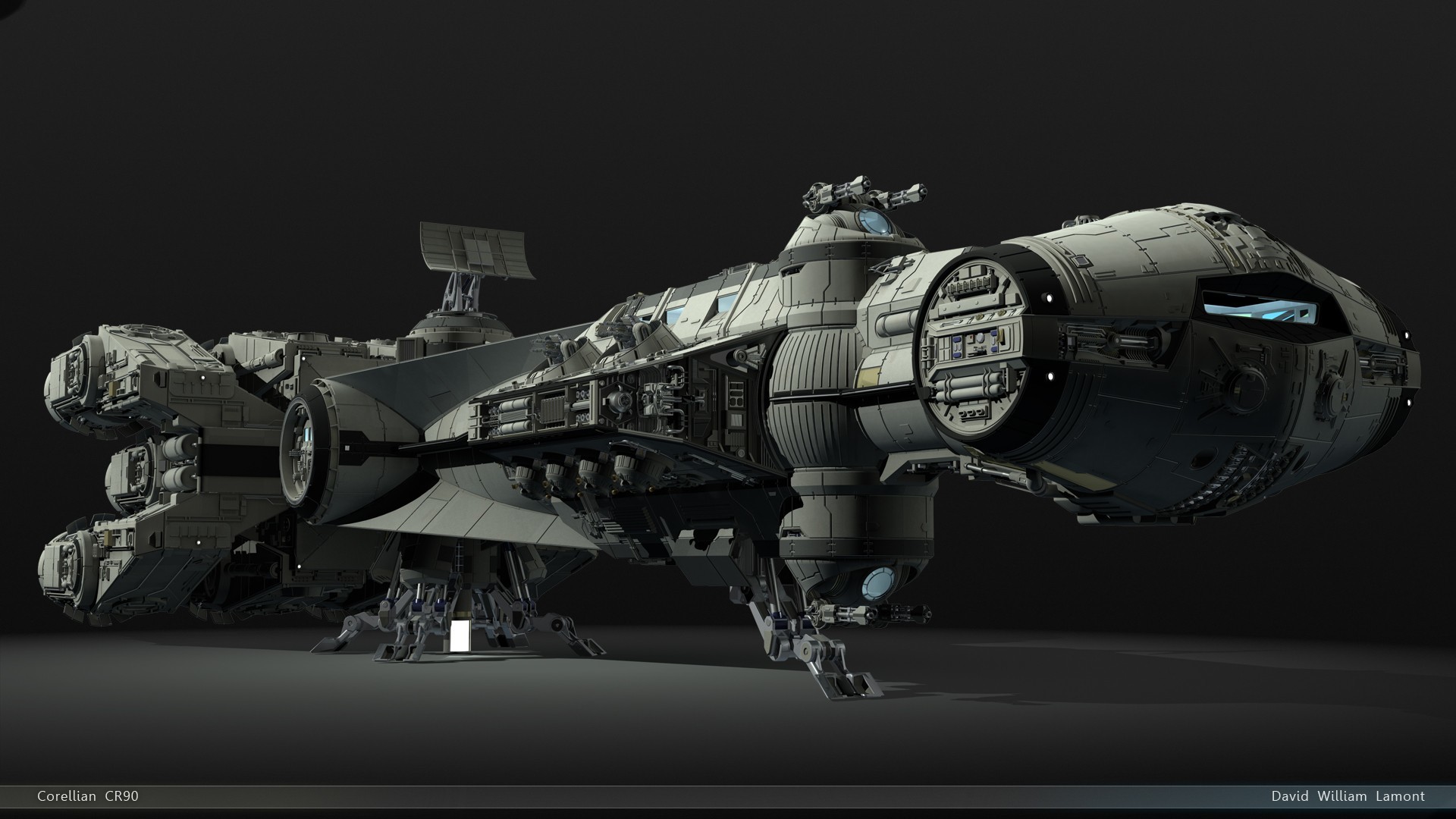 1920x1080 General  Star Wars spaceship render CGI artwork simple background  digital art 3D Rebel Alliance science