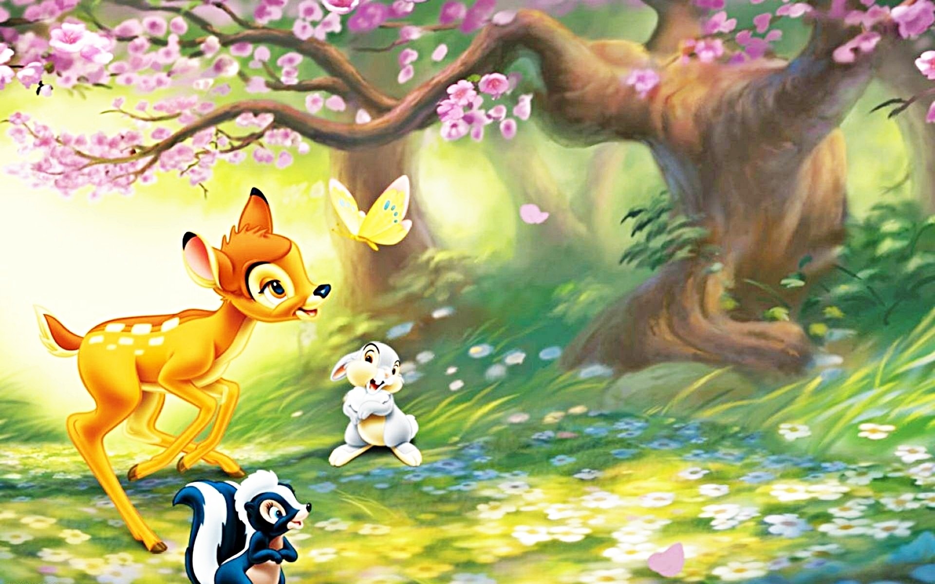 1920x1200 Walt Disney Bambi Cartoon HD Wallpaper for Android