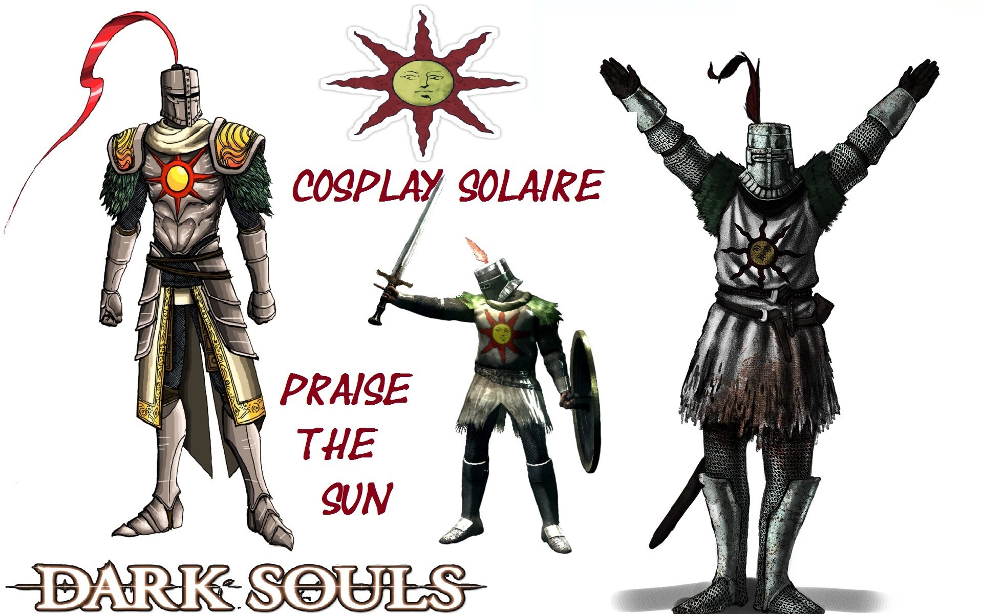 1920x1200 Dark Souls II Cosplay Solaire | Praise the sun \O/ Montaje con binoculares  - YouTube