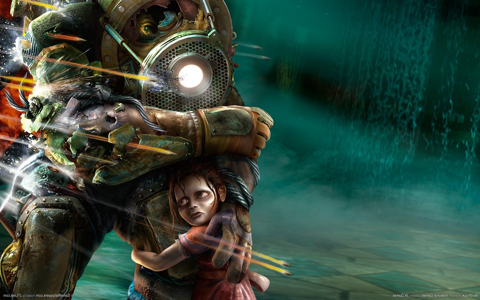 1920x1200 BioShock, Big Daddy, Little Sister, Video Games Wallpapers HD / Desktop and  Mobile Backgrounds