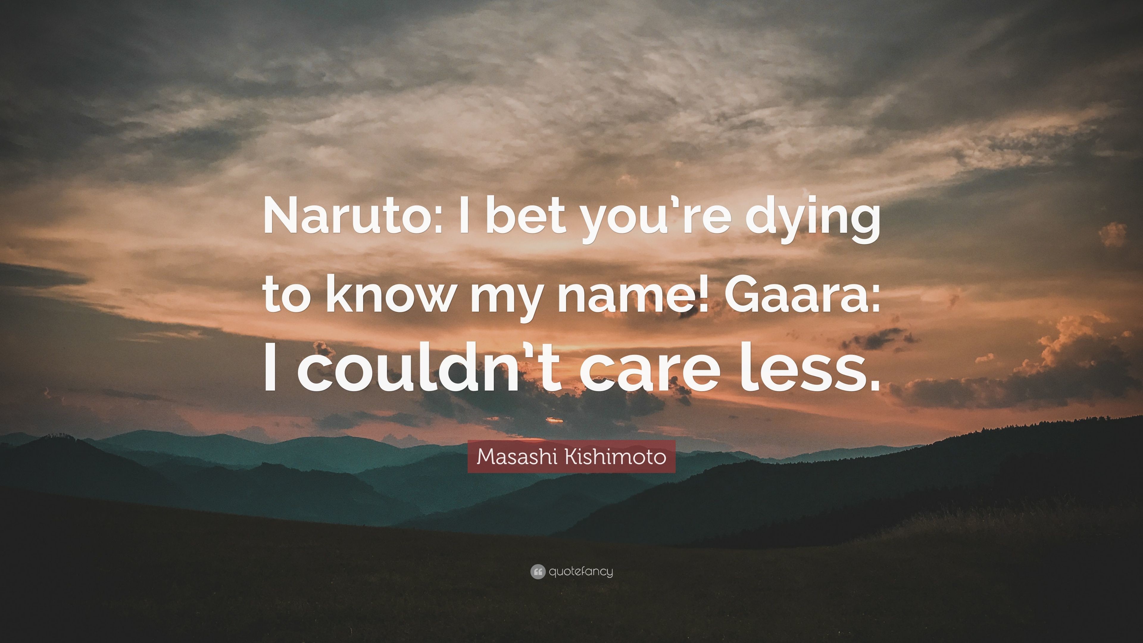3840x2160 Masashi Kishimoto Quote: “Naruto: I bet you're dying to know my