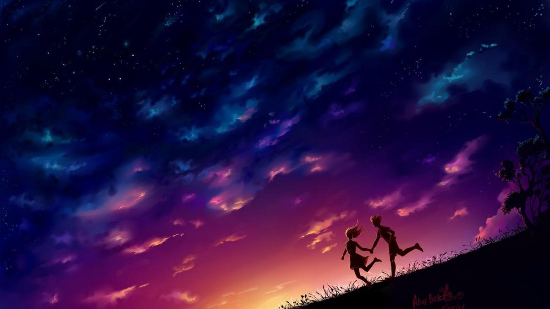 1920x1080 Romantic Anime Couples Wallpapers - image #806624