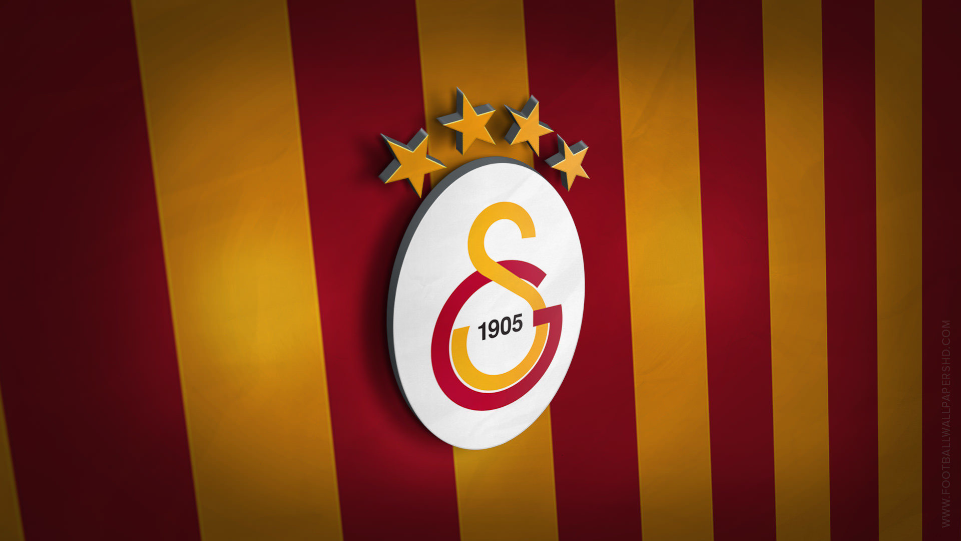 1920x1080 Galatasaray 3D Logo Wallpaper