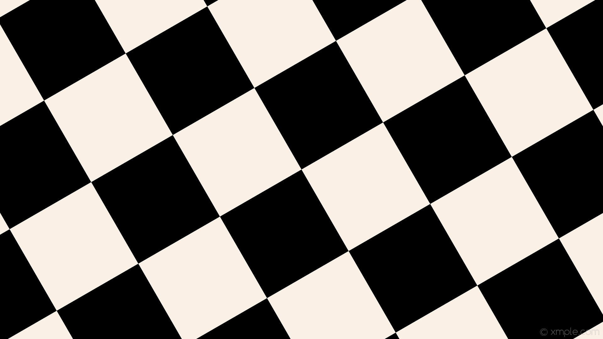 1920x1080 wallpaper checkered squares black white linen #faf0e6 #000000 diagonal 30Â°  300px