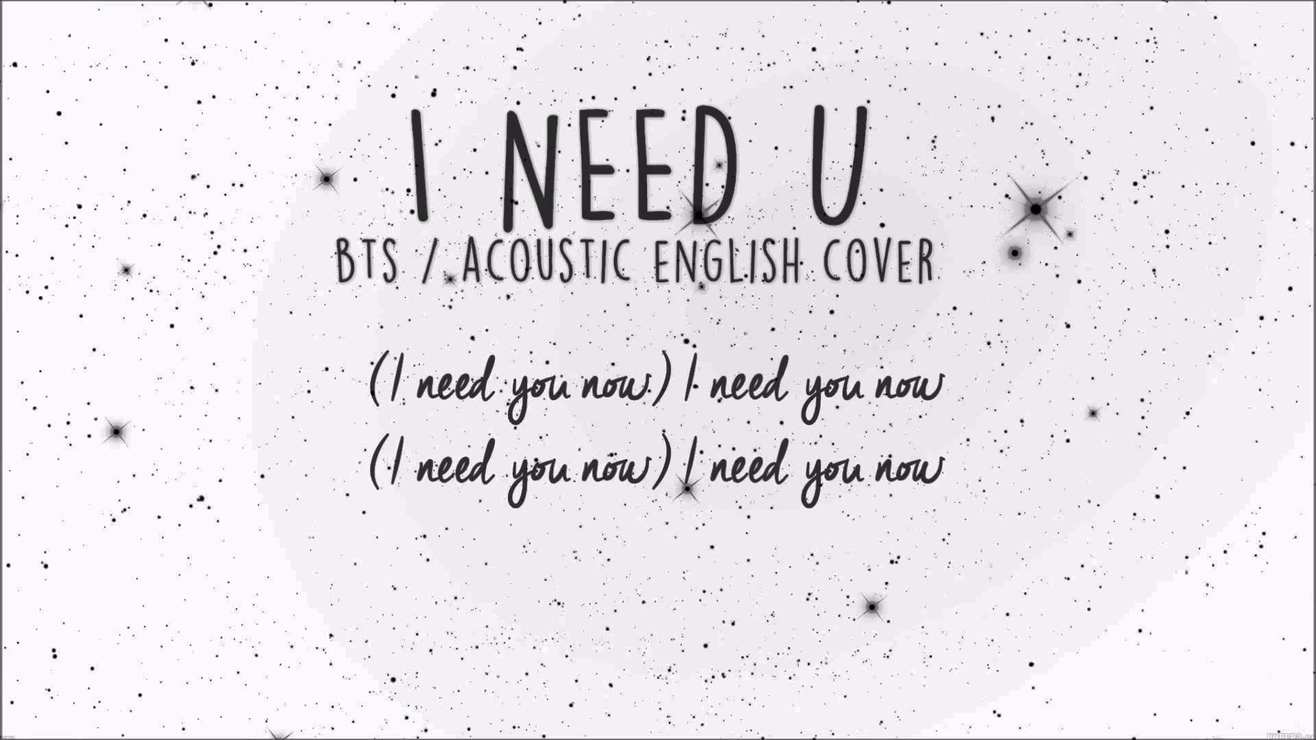 1920x1080 BTS - "I Need U" (Acoustic english cover) by Margot D.R