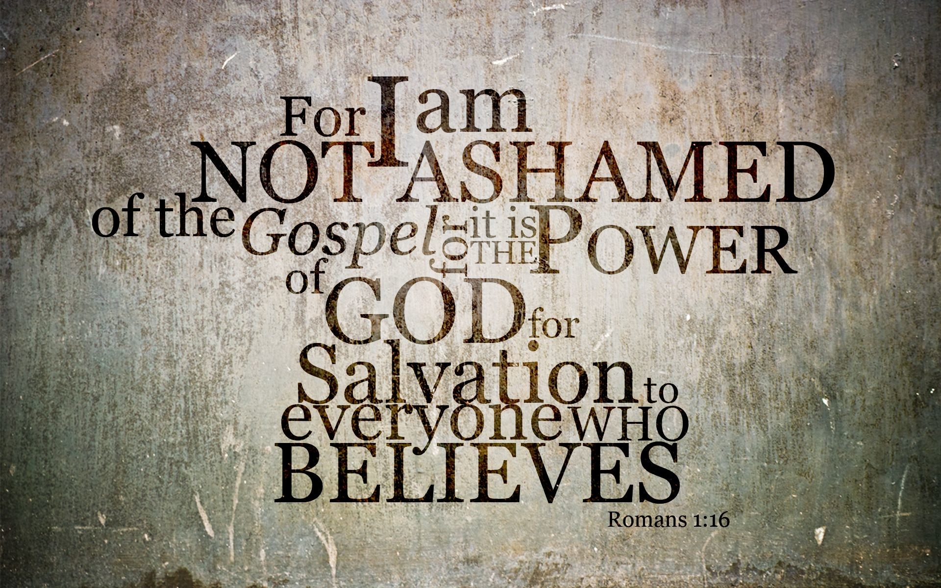 1920x1200 Romans 1:16, gospel, power, believe