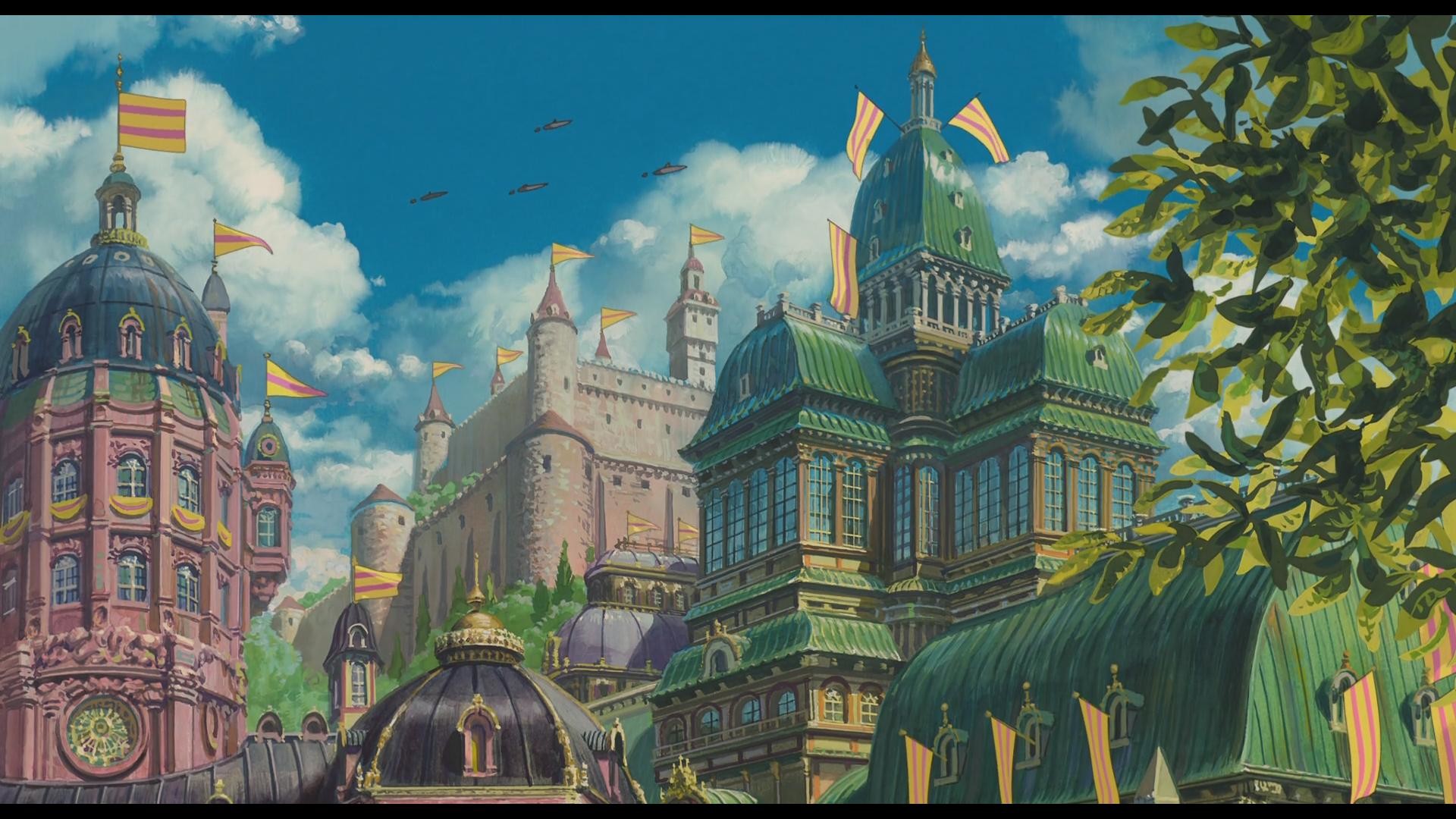 1920x1080 I was so impressed by the animation in Howl's Moving Castle that I've been  screenshotting a few of the more memorable scenes to use as wallpapers.