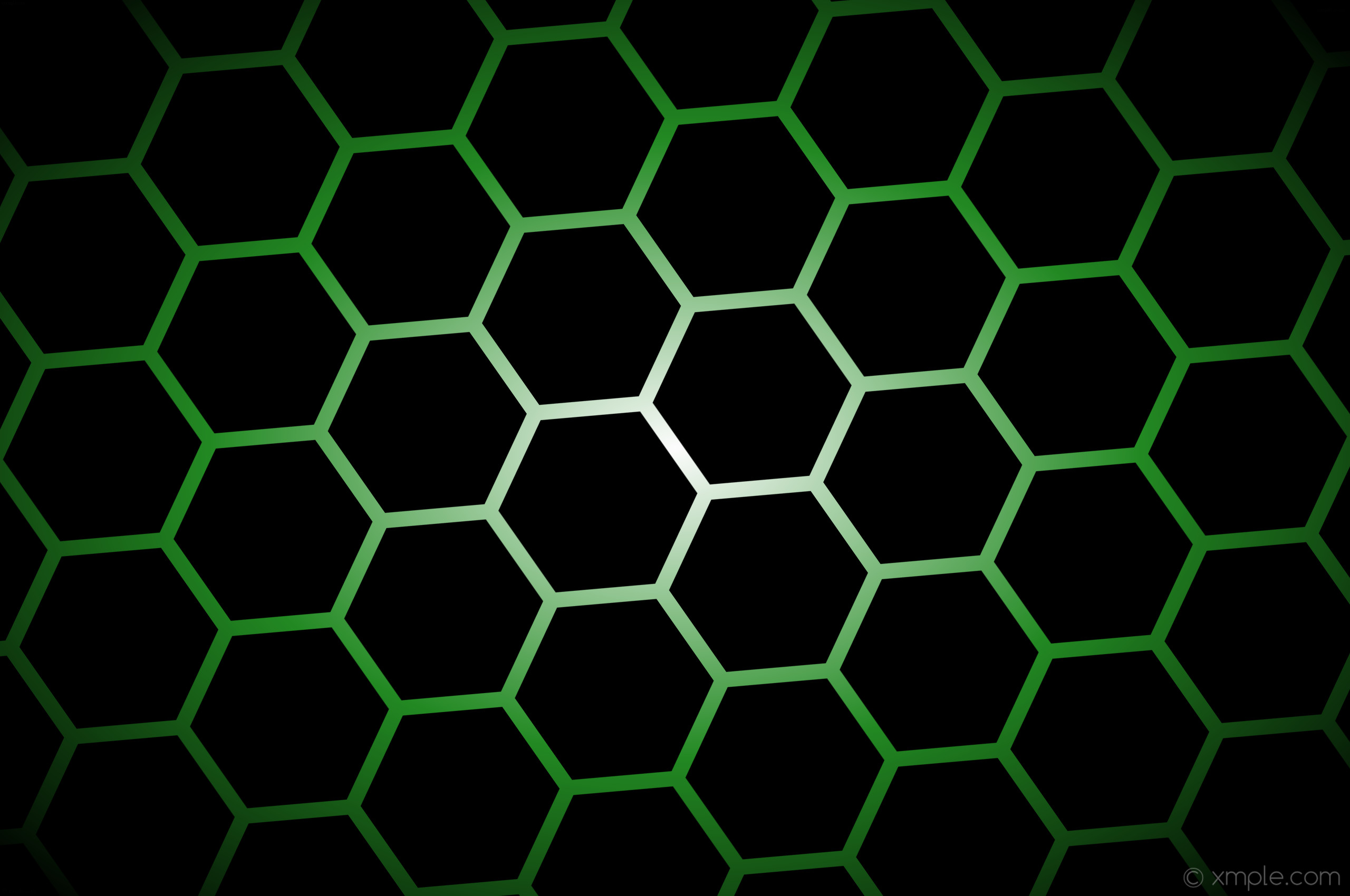 2560x1700 wallpaper white hexagon black green glow gradient forest green #000000  #ffffff #228b22 diagonal