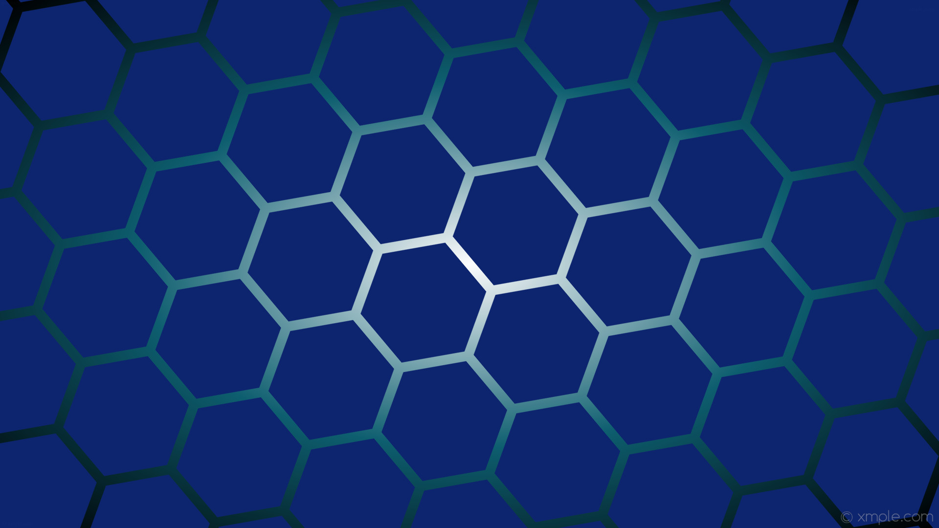 1920x1080 wallpaper cyan gradient white glow blue hexagon black #0d246f #ffffff  #0d5f6f diagonal 40