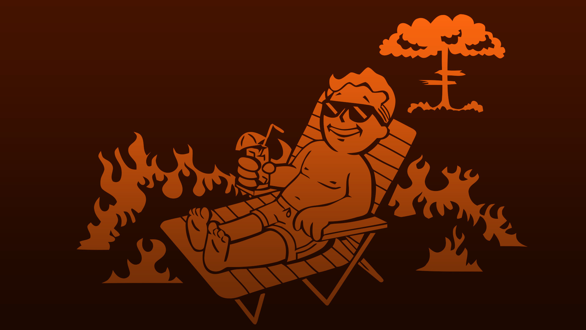 1920x1080 Fallout, Video Games, Deck Chairs, Vault Boy Wallpapers HD / Desktop and  Mobile Backgrounds