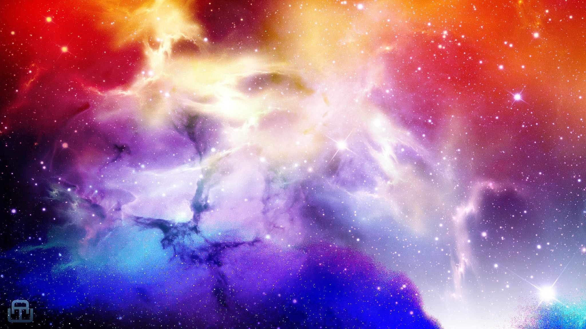 2048x1152 starscape space red blue purple
